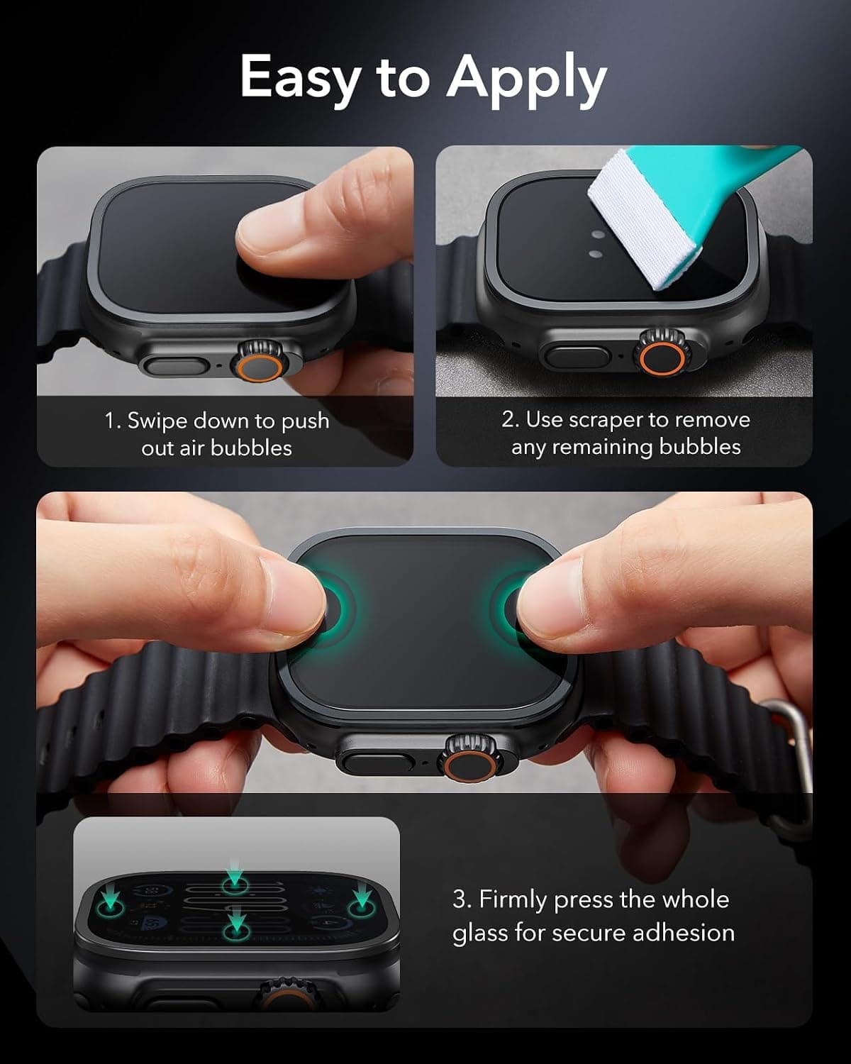 محافظ صفحه نمایش ESR Armorite برای Apple Watch Ultra 4 2026/3/2/Ultra محافظ صفحه نمایش ESR Armorite برای Apple Watch Ultra 4 2026/3/2/Ultra