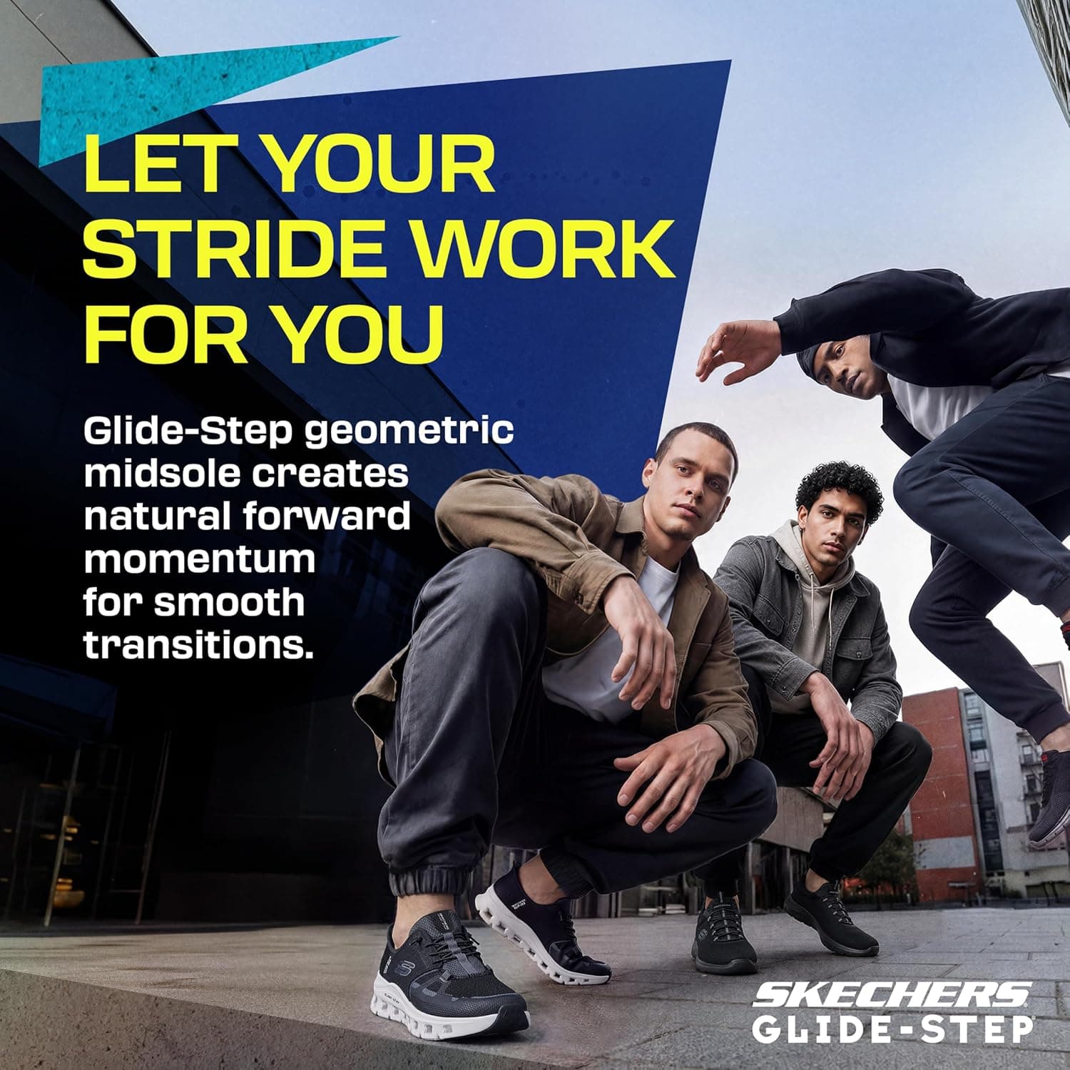 کفش اسنیکر مردانه Skechers مدل Glide-Step Pro با Hands Free Slip-in کفش اسنیکر مردانه Skechers مدل Glide-Step Pro با Hands Free Slip-in