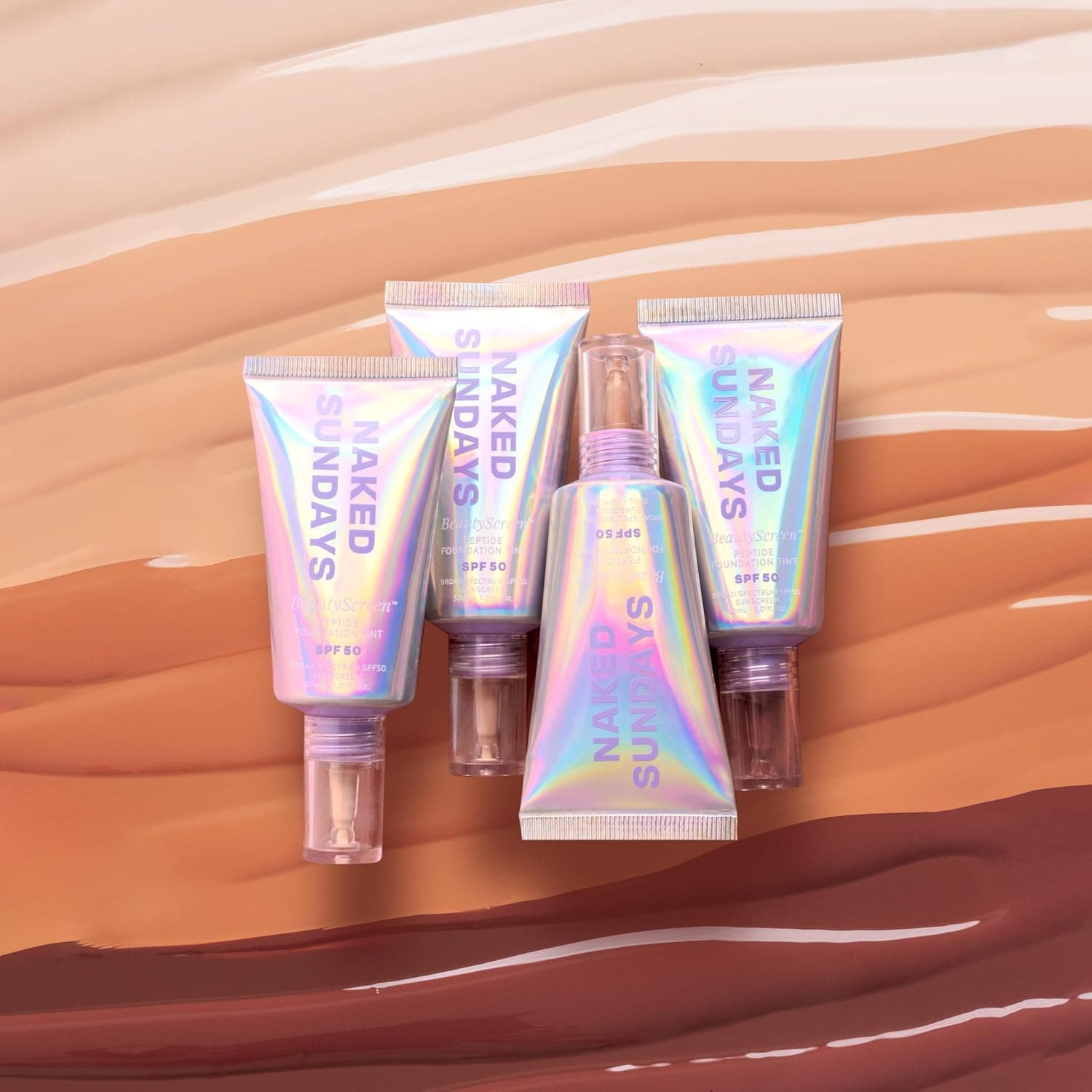 کرم پودر تینت Naked Sundays BeautyScreen Peptide SPF50 رنگ 2.5 روشن خنثی کرم پودر تینت Naked Sundays BeautyScreen Peptide SPF50 رنگ 2.5 روشن خنثی