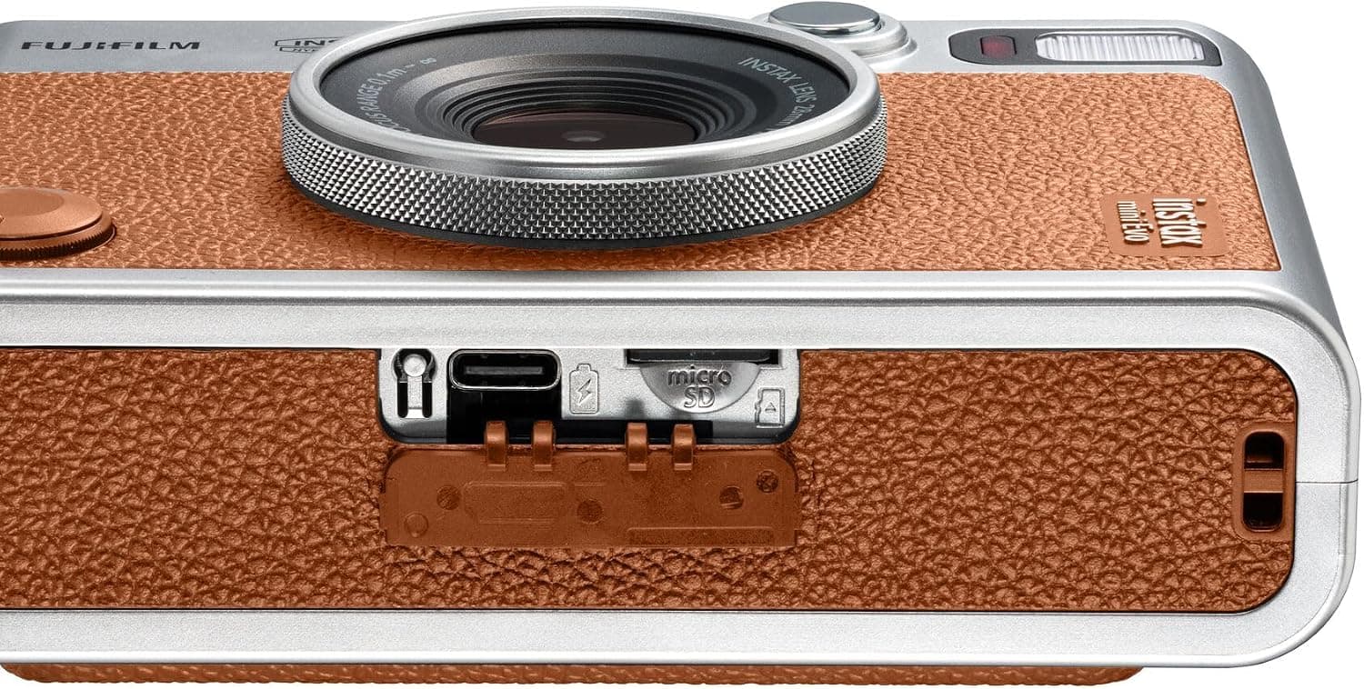 دوربین Fujifilm INSTAX MINI EVO قهوهای دوربین Fujifilm INSTAX MINI EVO قهوهای