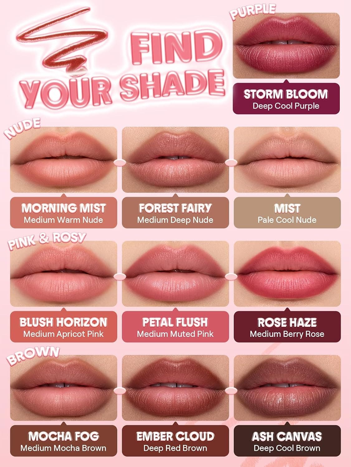 خط لب SHEGLAM Cloudline Blur مدل Petal Flush خط لب SHEGLAM Cloudline Blur مدل Petal Flush