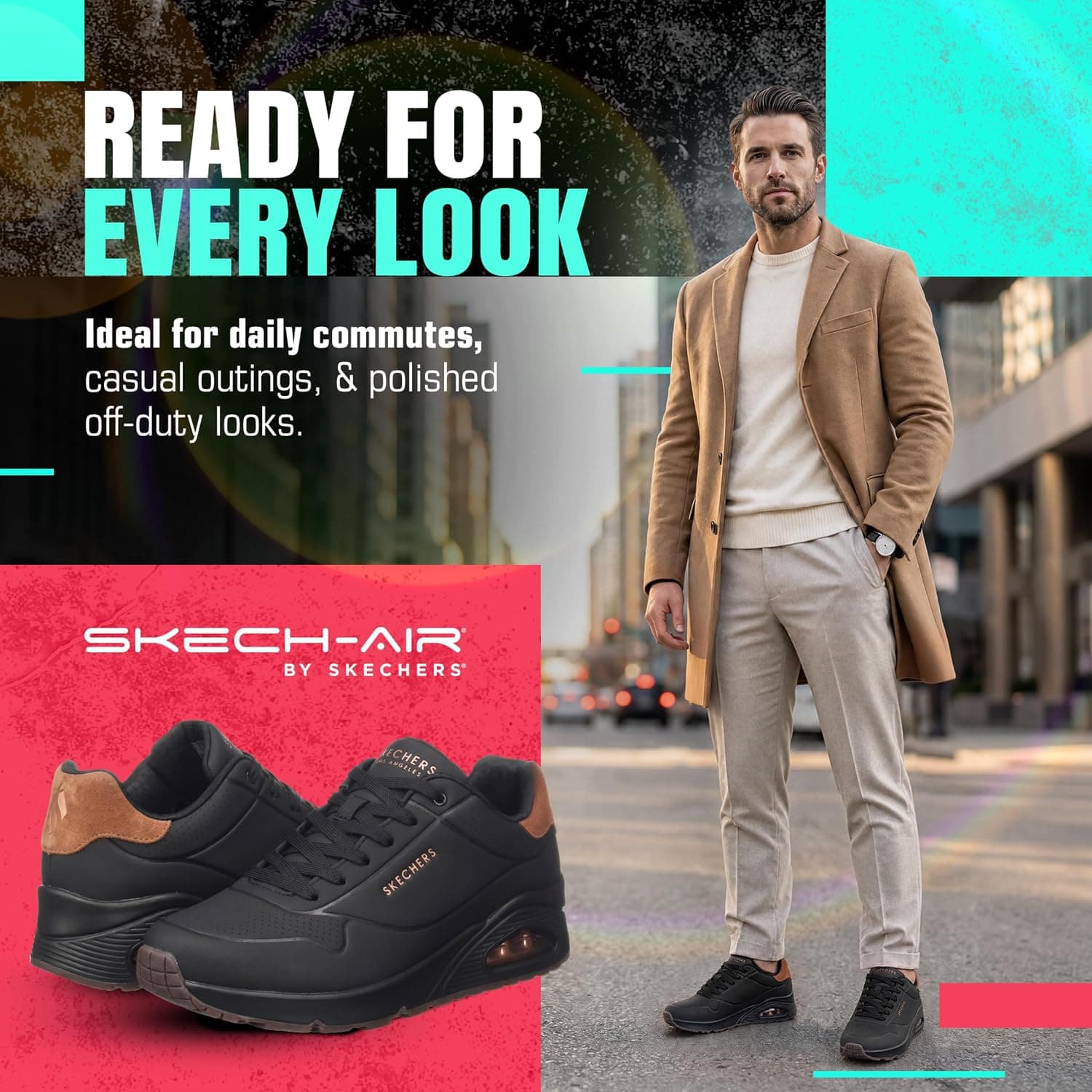 کفش ورزشی مردانه Skechers مدل Uno-Suited on Air کفش ورزشی مردانه Skechers مدل Uno-Suited on Air