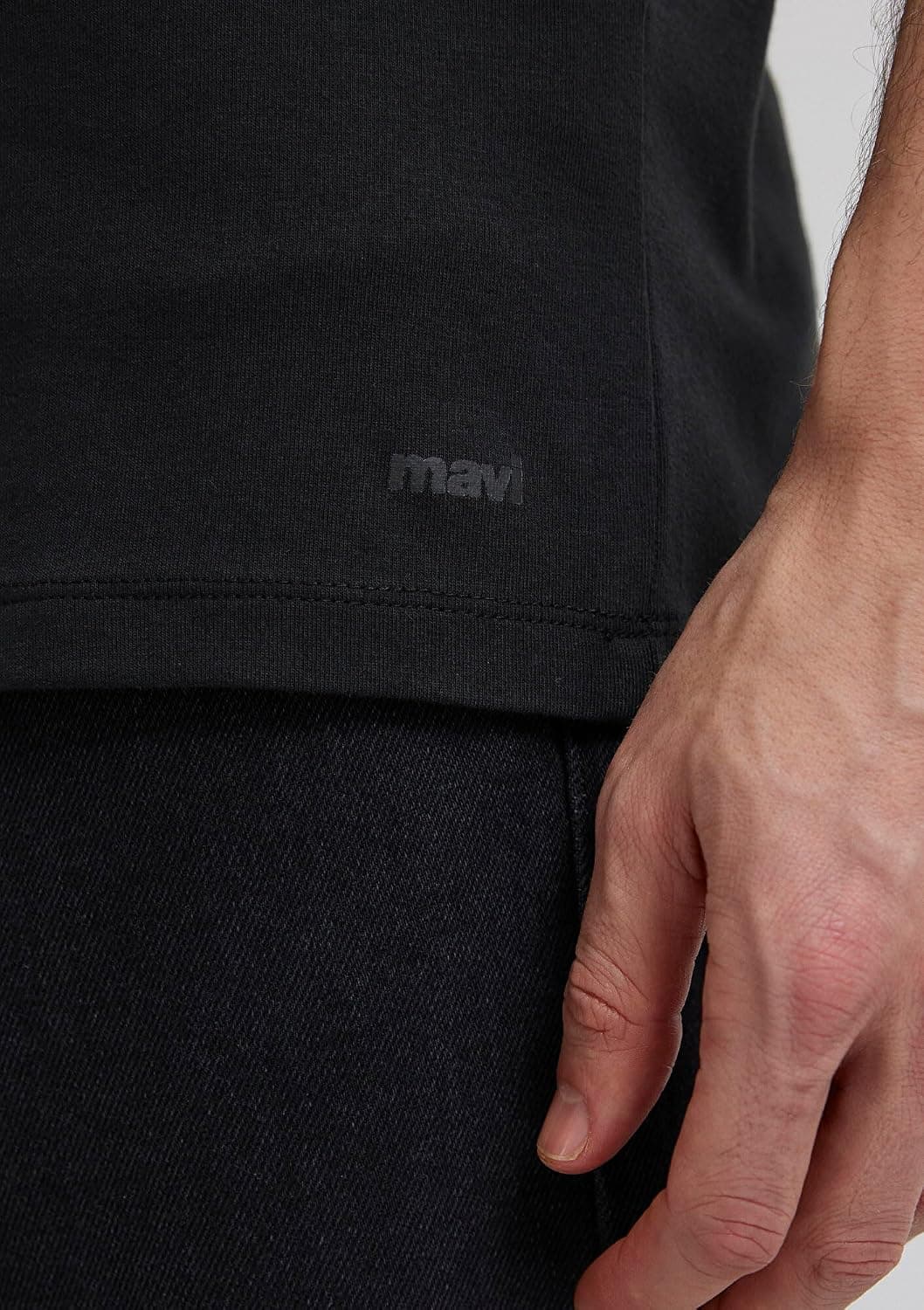 تیشرت مردانه Mavi مشکی بیسیک فیت مدل 061747-900 تیشرت مردانه Mavi مشکی بیسیک فیت مدل 061747-900