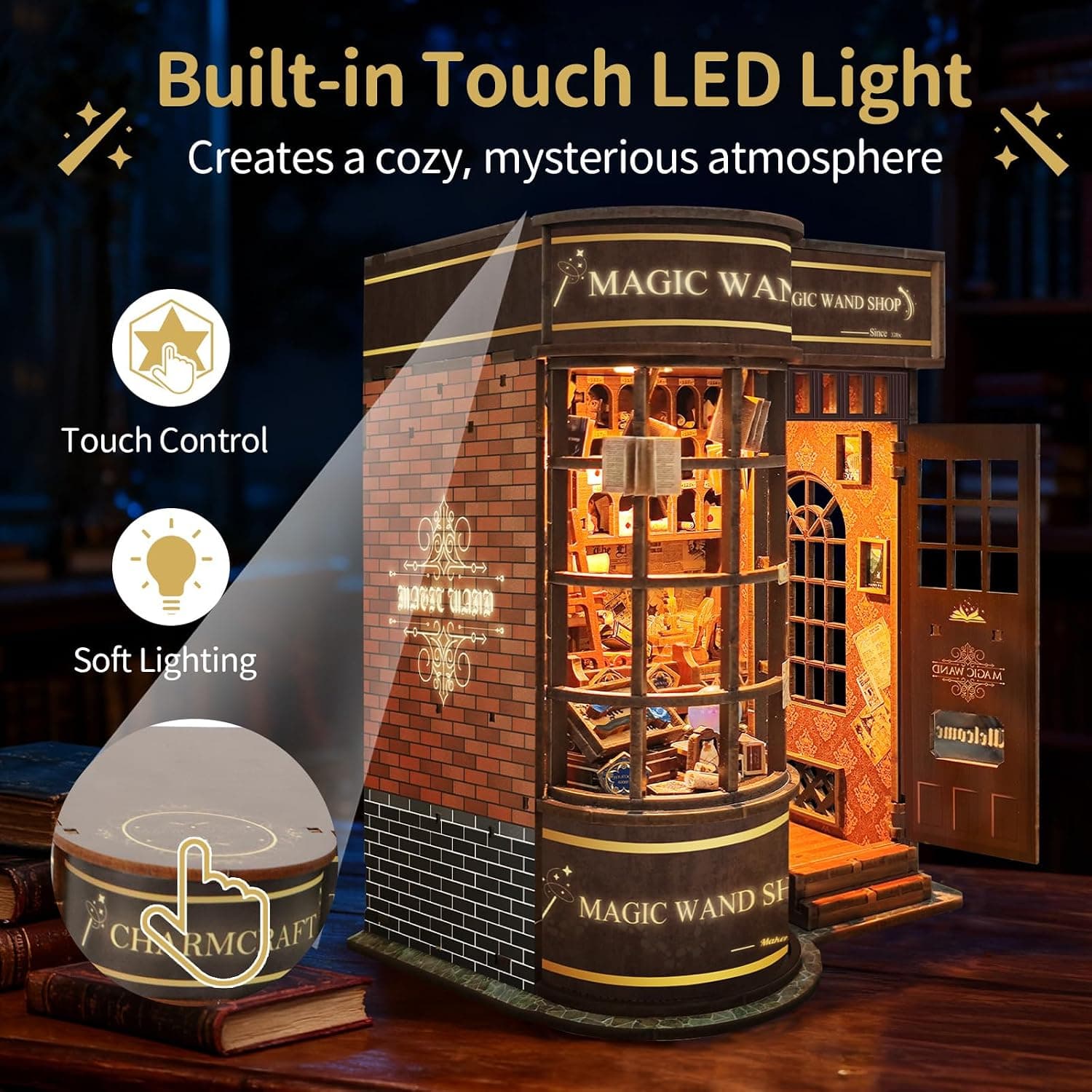 کیت بوکنوک مدل چوبی سهبعدی BELEEV با چراغ LED کیت بوکنوک مدل چوبی سهبعدی BELEEV با چراغ LED