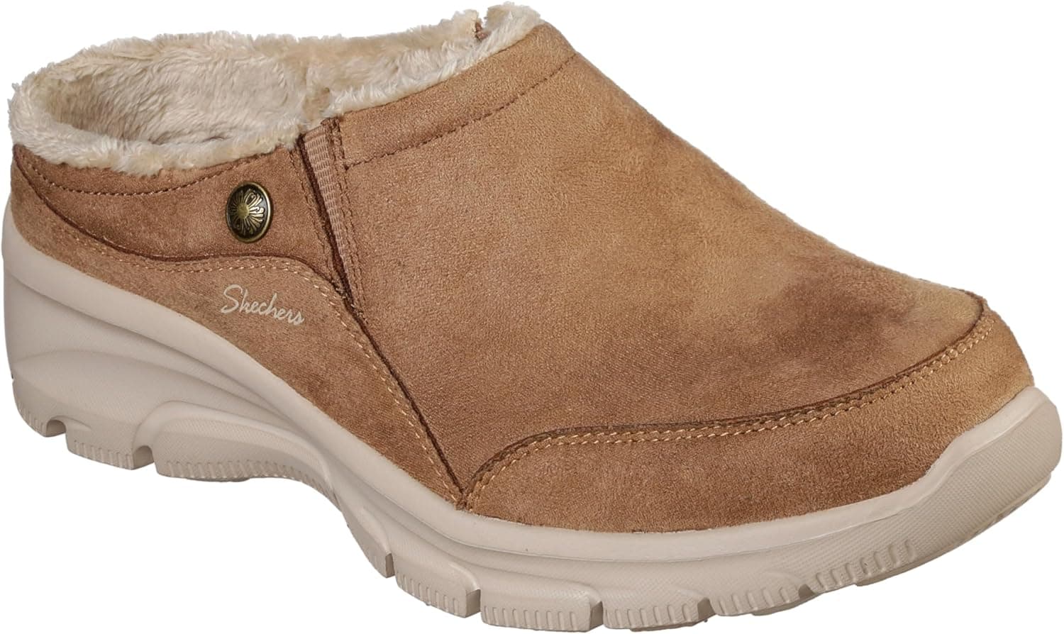 کفش موله زنانه Skechers بدون بند پشت باز مدل Easy Going-Latte-Twin Gore کفش موله زنانه Skechers بدون بند پشت باز مدل Easy Going-Latte-Twin Gore
