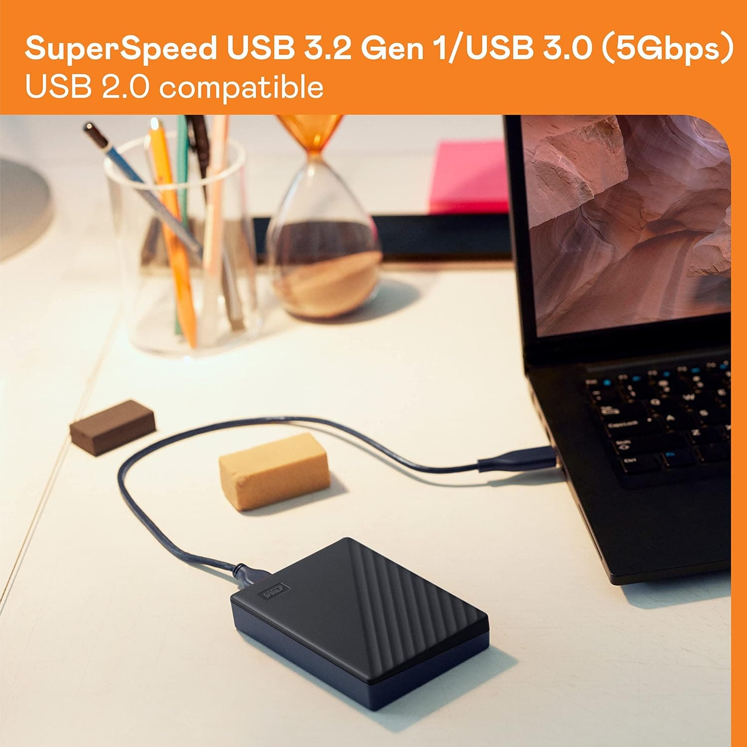 هارد اکسترنال قابل حمل 4TB Western Digital My Passport مشکی با نرمافزار پشتیبانگیری و محافظت با رمز عبور مدل WDBPKJ0040BBK-WESN هارد اکسترنال قابل حمل 4TB Western Digital My Passport مشکی با نرمافزار پشتیبانگیری و محافظت با رمز عبور مدل WDBPKJ0040BBK-WESN