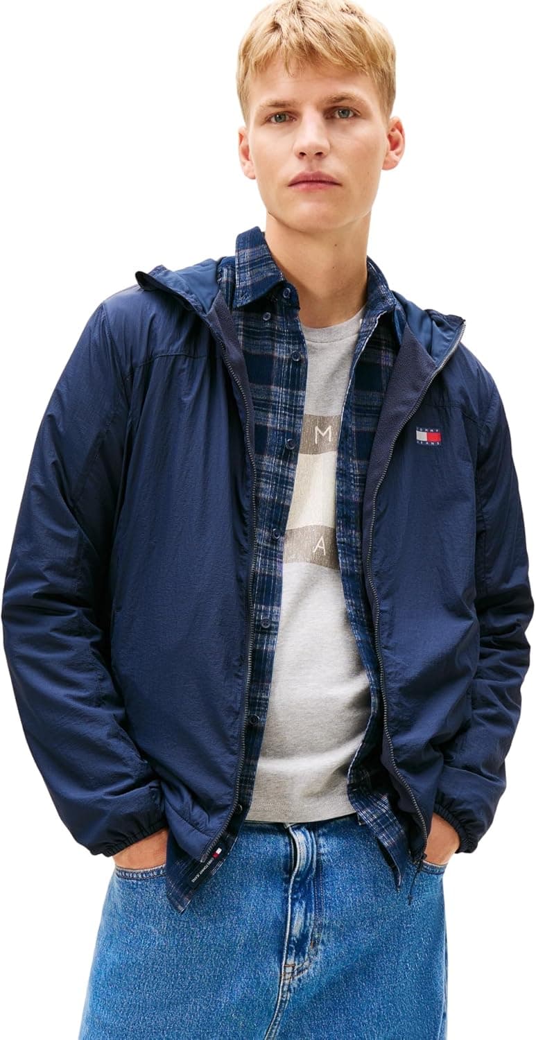 بادگیر مردانه Tommy Jeans فلیس مدل TJM FLEECE CHICAGO JACKET EXT بادگیر مردانه Tommy Jeans فلیس مدل TJM FLEECE CHICAGO JACKET EXT