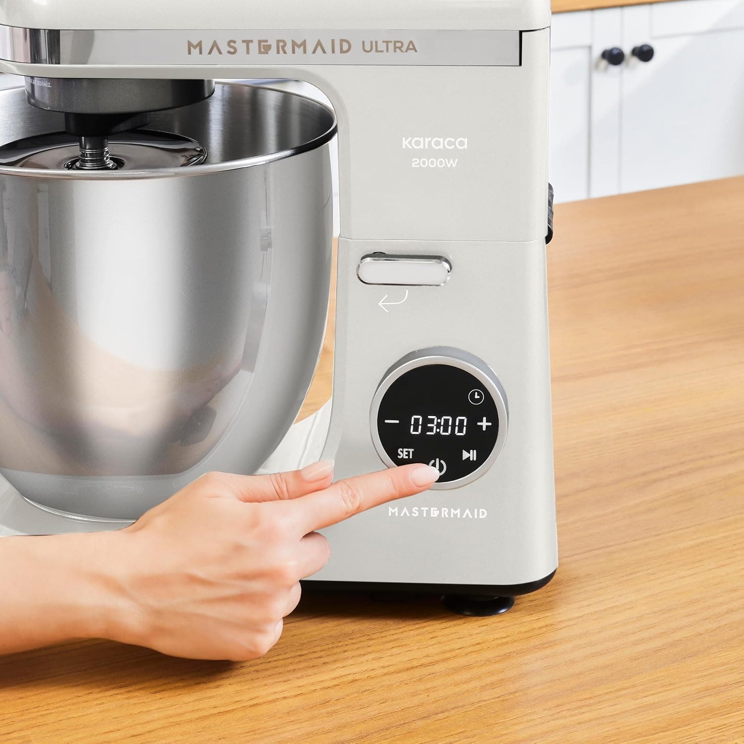 ماشین خمیرگیری KARACA Mastermaid Chef دیجیتال نمایشگر نور ستارهای 7L مدل Ultra D2000W ماشین خمیرگیری KARACA Mastermaid Chef دیجیتال نمایشگر نور ستارهای 7L مدل Ultra D2000W