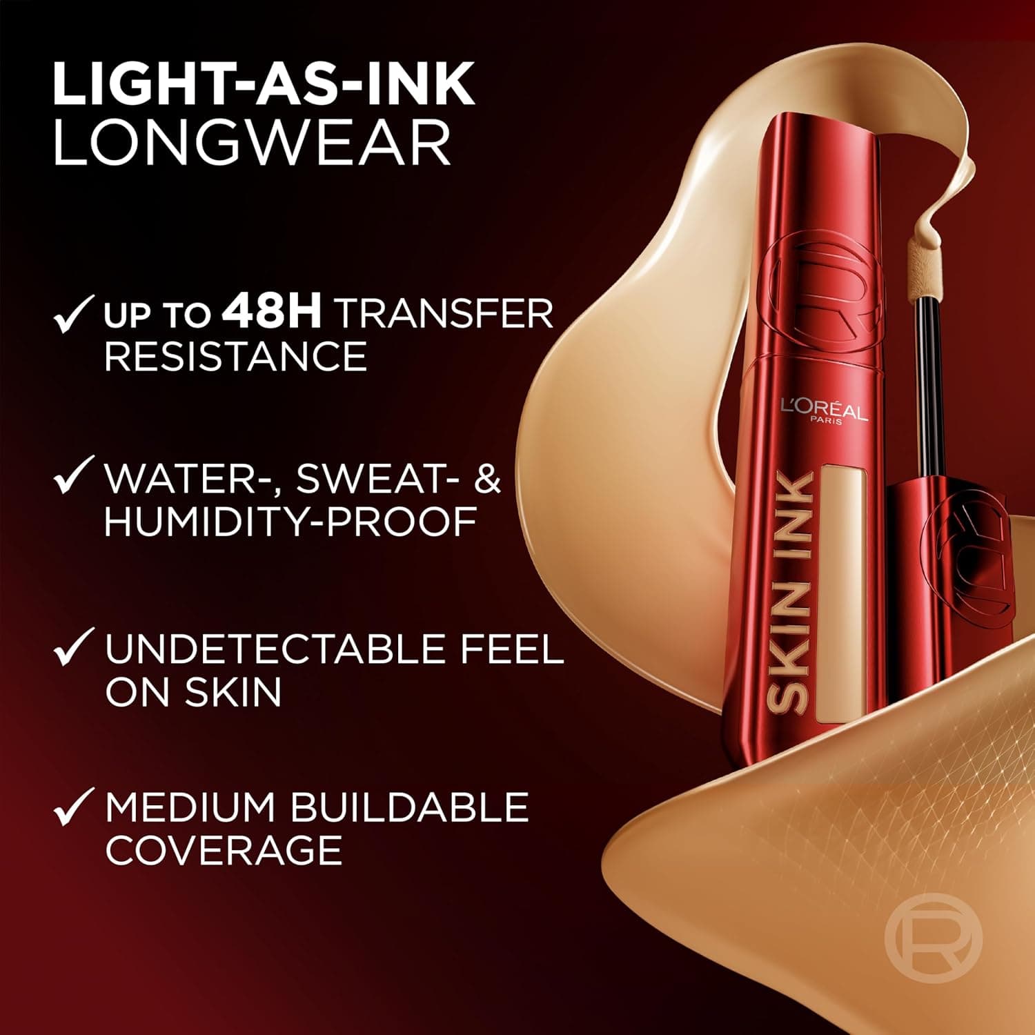 کرمپودر و کانسیلر دوکاره صورت L'Oreal Paris Infallible Skin Ink با پوشش متوسط، 180 Medium Cool کرمپودر و کانسیلر دوکاره صورت L'Oreal Paris Infallible Skin Ink با پوشش متوسط، 180 Medium Cool