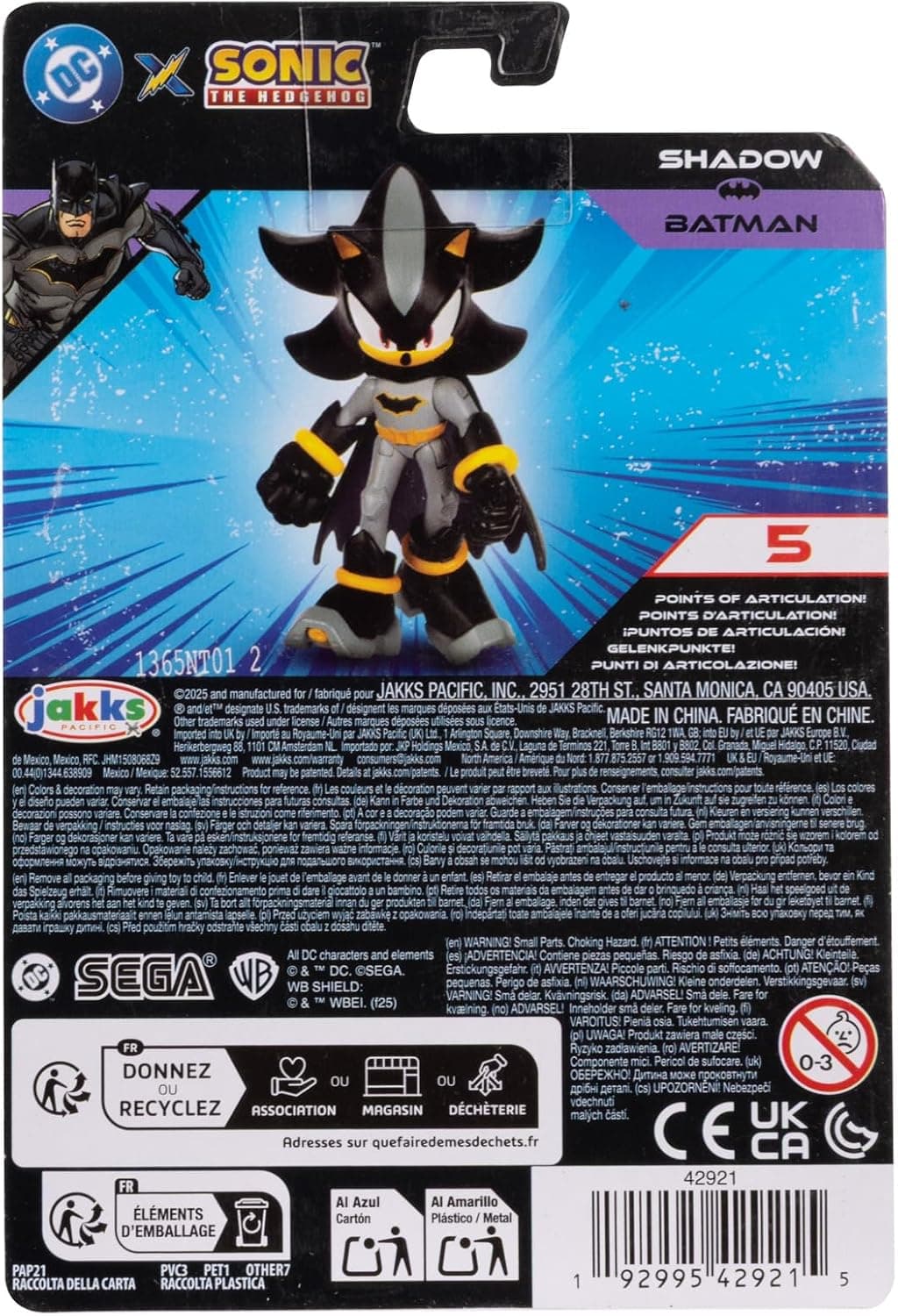 اکشن فیگور 6 cm Shadow در نقش Batman از Sonic The Hedgehog با قابلیت حالتدهی و بستهبندی کلکسیونی اکشن فیگور 6 cm Shadow در نقش Batman از Sonic The Hedgehog با قابلیت حالتدهی و بستهبندی کلکسیونی