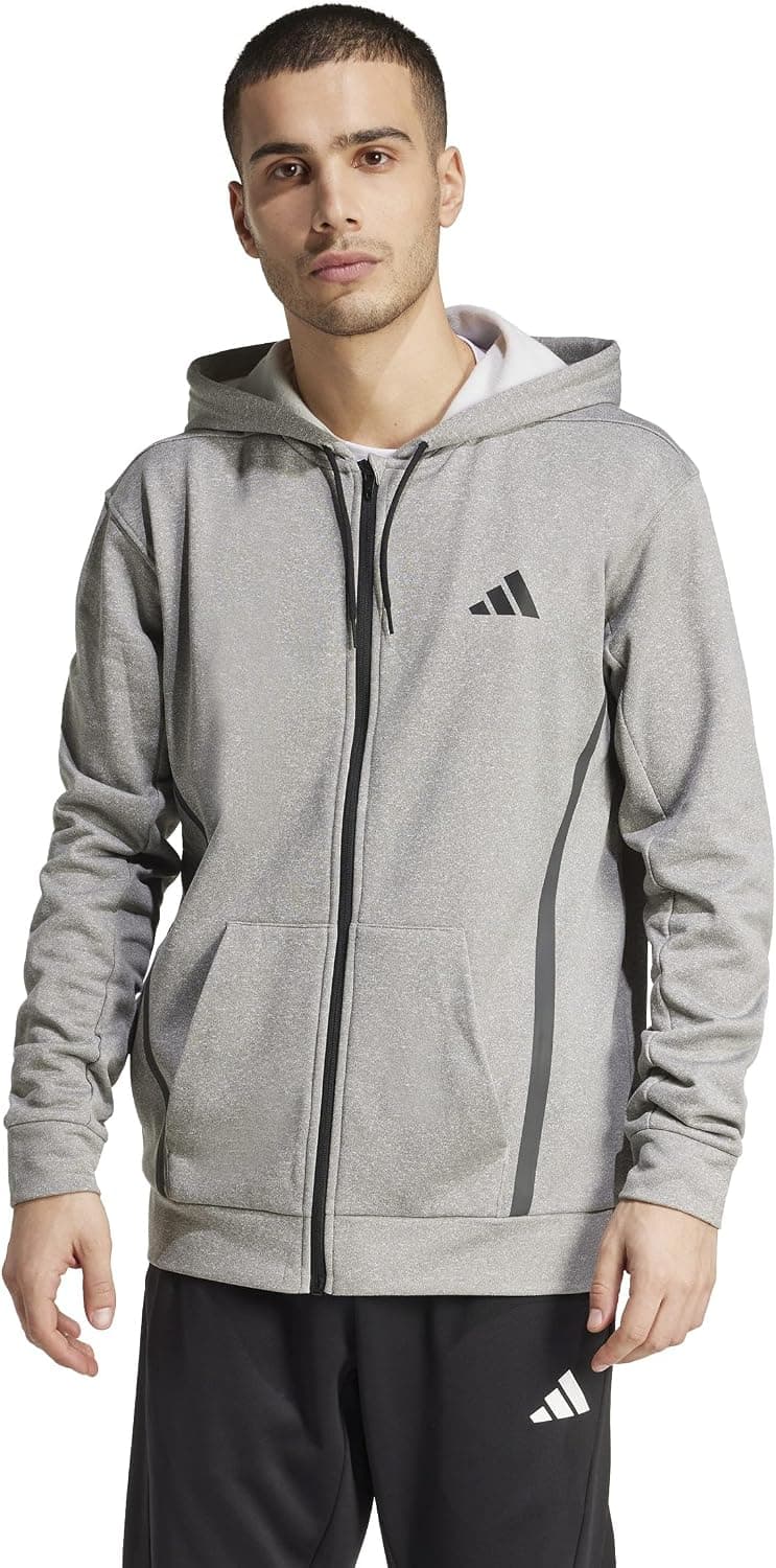 ژاکت تمرینی مردانه adidas Gg Fz Hd خاکستری مدل JC5697 ژاکت تمرینی مردانه adidas Gg Fz Hd خاکستری مدل JC5697