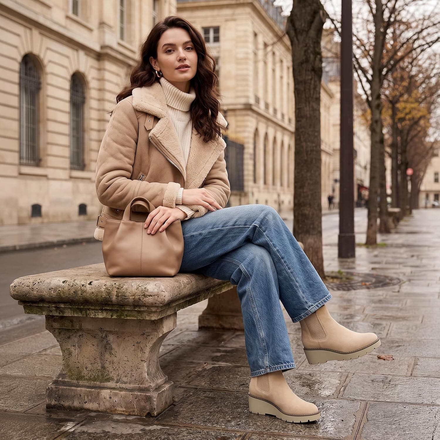 بوت مچدار زنانه Athlefit مدل Chelsea Wedge بوت مچدار زنانه Athlefit مدل Chelsea Wedge