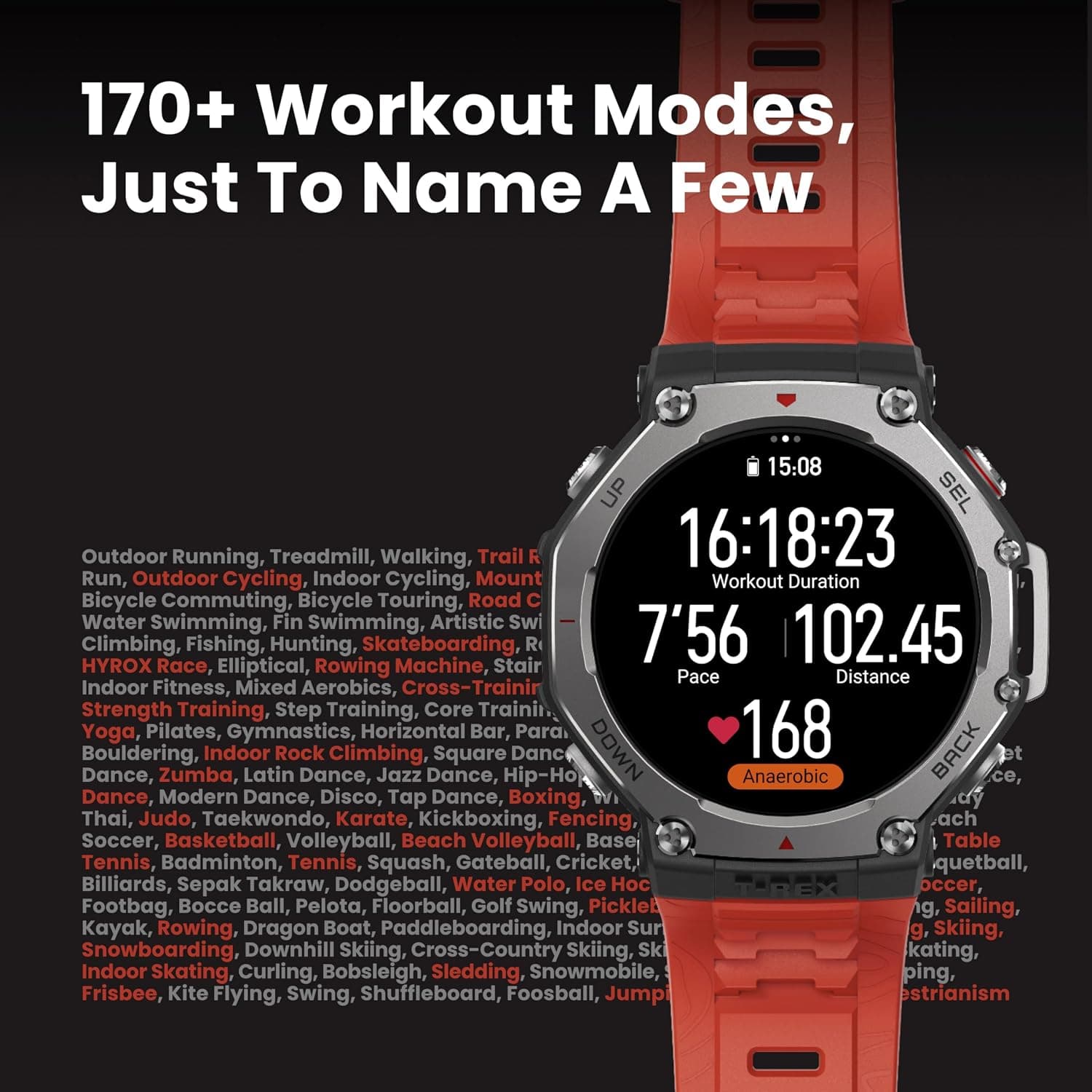 ساعت هوشمند Amazfit با GPS و ضدآب مدل T-Rex 3 48mm ساعت هوشمند Amazfit با GPS و ضدآب مدل T-Rex 3 48mm