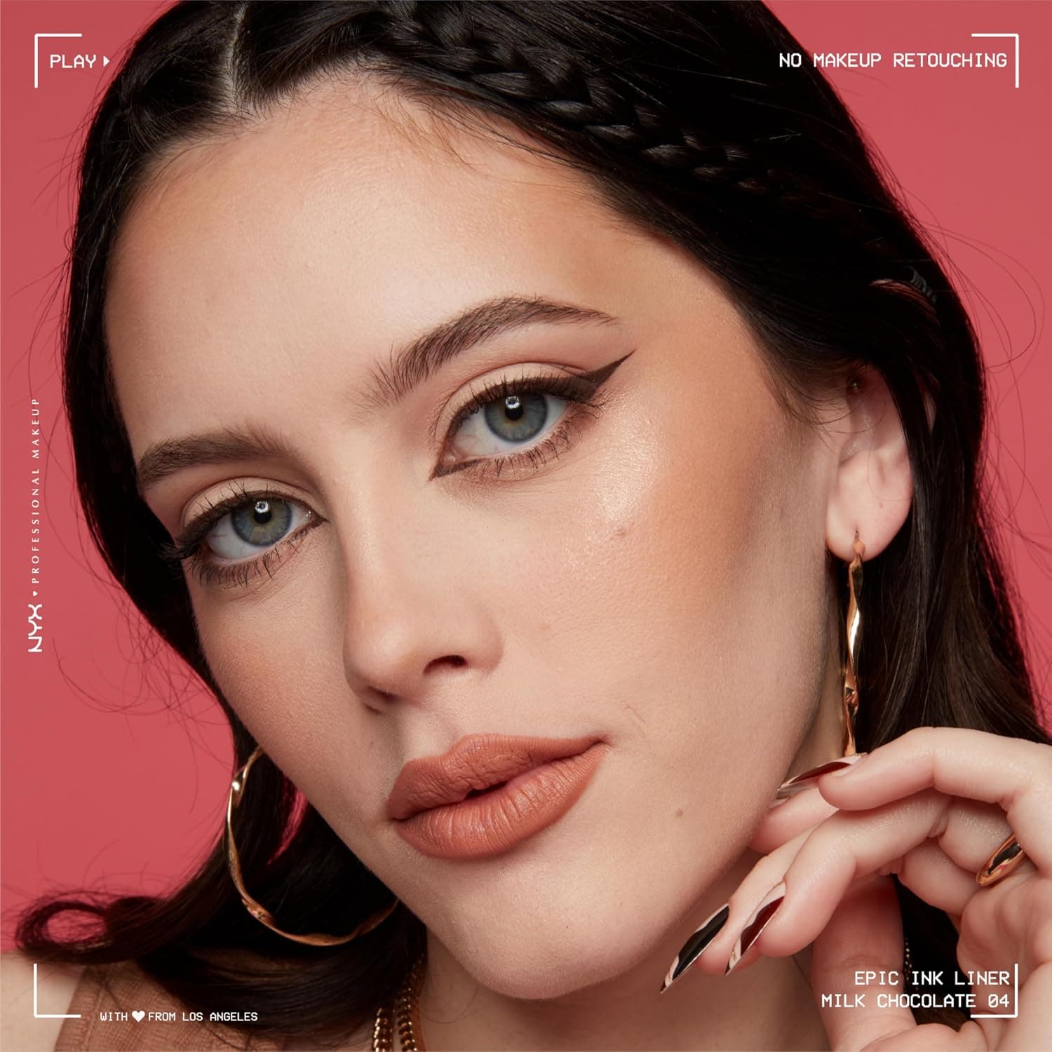 خط چشم مایع قلمی NYX PROFESSIONAL MAKEUP Epic Ink نوک نمدی انعطافپذیر ضدآب رنگ 04 Milk Chocolate خط چشم مایع قلمی NYX PROFESSIONAL MAKEUP Epic Ink نوک نمدی انعطافپذیر ضدآب رنگ 04 Milk Chocolate