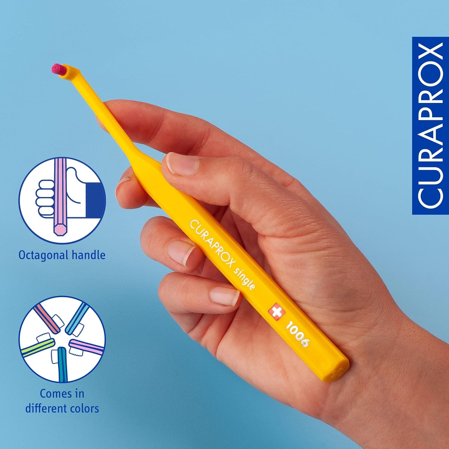 مسواک تکدسته Curaprox با برس نرم CUREN® مدل CS 1006 مسواک تکدسته Curaprox با برس نرم CUREN® مدل CS 1006