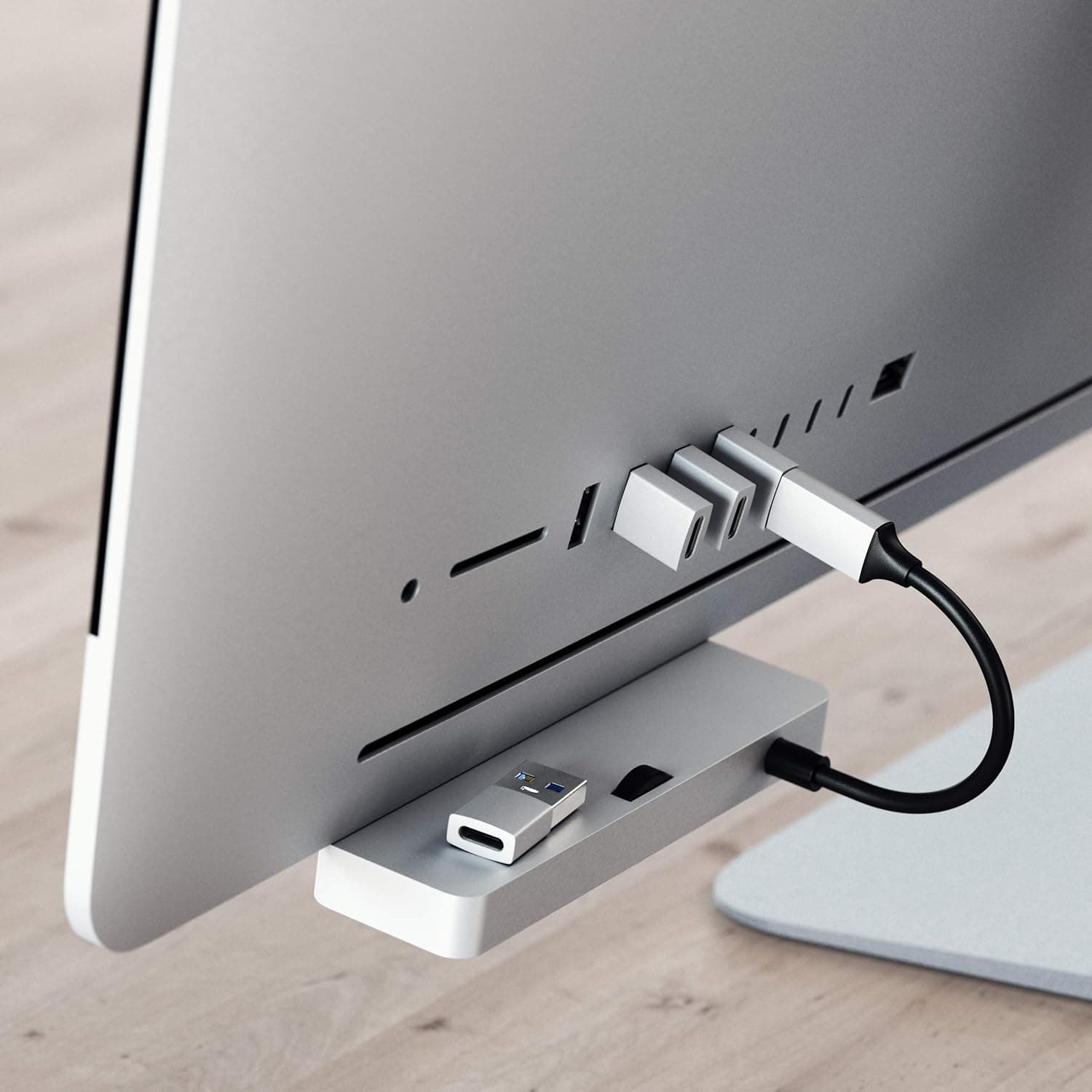 آداپتور SATECHI مبدل USB-A به USB-C با شارژ Power Delivery مسافرتی نقرهای آداپتور SATECHI مبدل USB-A به USB-C با شارژ Power Delivery مسافرتی نقرهای