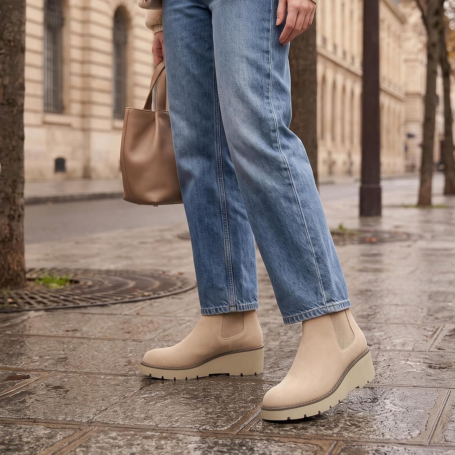 بوت مچدار زنانه Athlefit مدل Chelsea Wedge بوت مچدار زنانه Athlefit مدل Chelsea Wedge