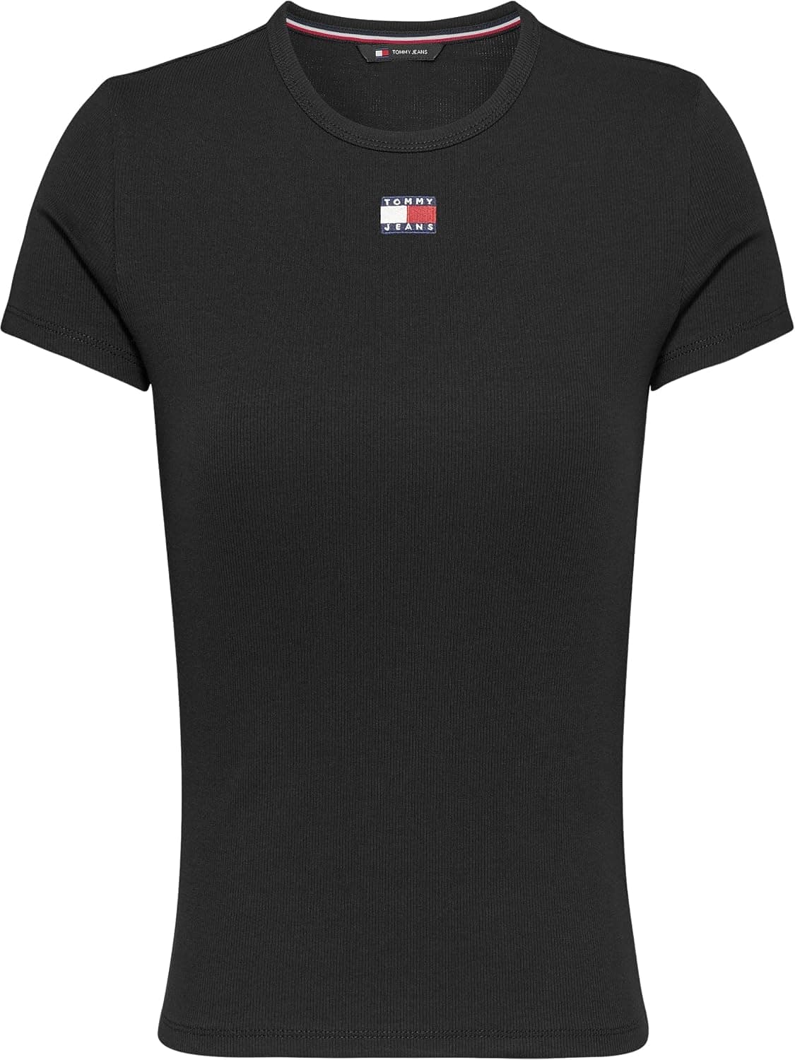 تیشرت زنانه Tommy Jeans مدل TJW SLIM BADGE RIB TEE تیشرت زنانه Tommy Jeans مدل TJW SLIM BADGE RIB TEE