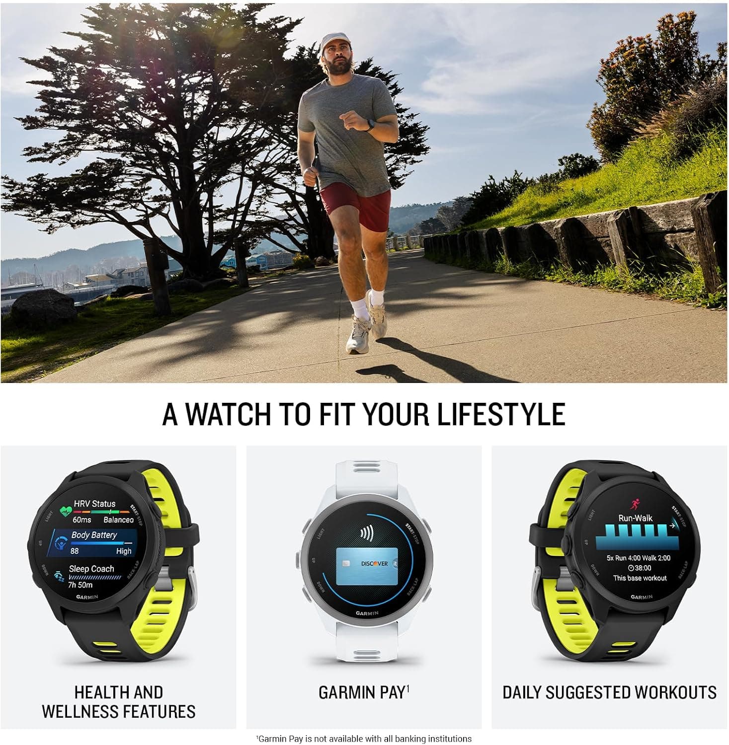 ساعت هوشمند ورزشی دوندگان Garmin مشکی و زرد مدل Forerunner 170-42MM ساعت هوشمند ورزشی دوندگان Garmin مشکی و زرد مدل Forerunner 170-42MM