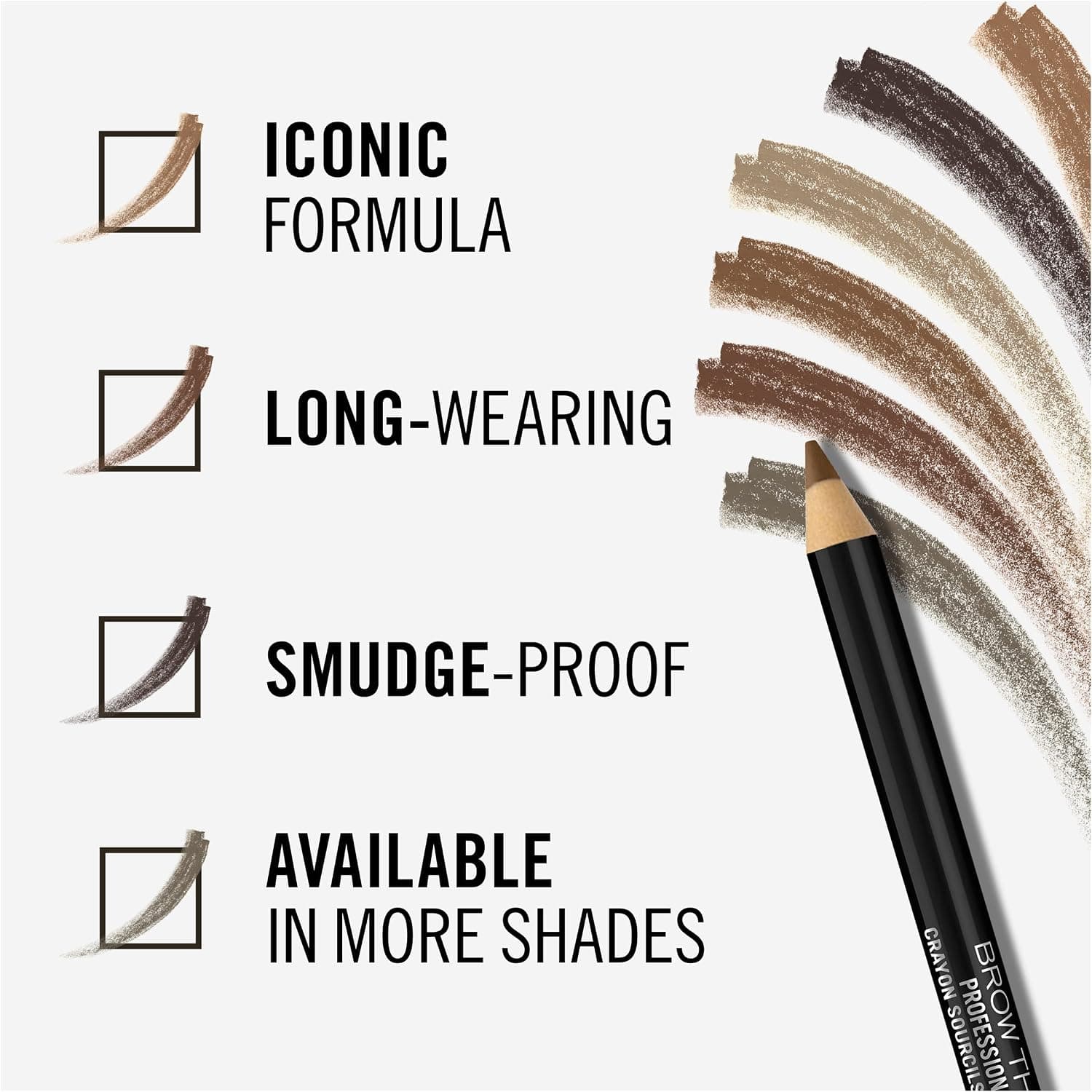 مداد ابرو Rimmel با برس، قهوهای تیره 01، 1.4 gm مداد ابرو Rimmel با برس، قهوهای تیره 01، 1.4 gm
