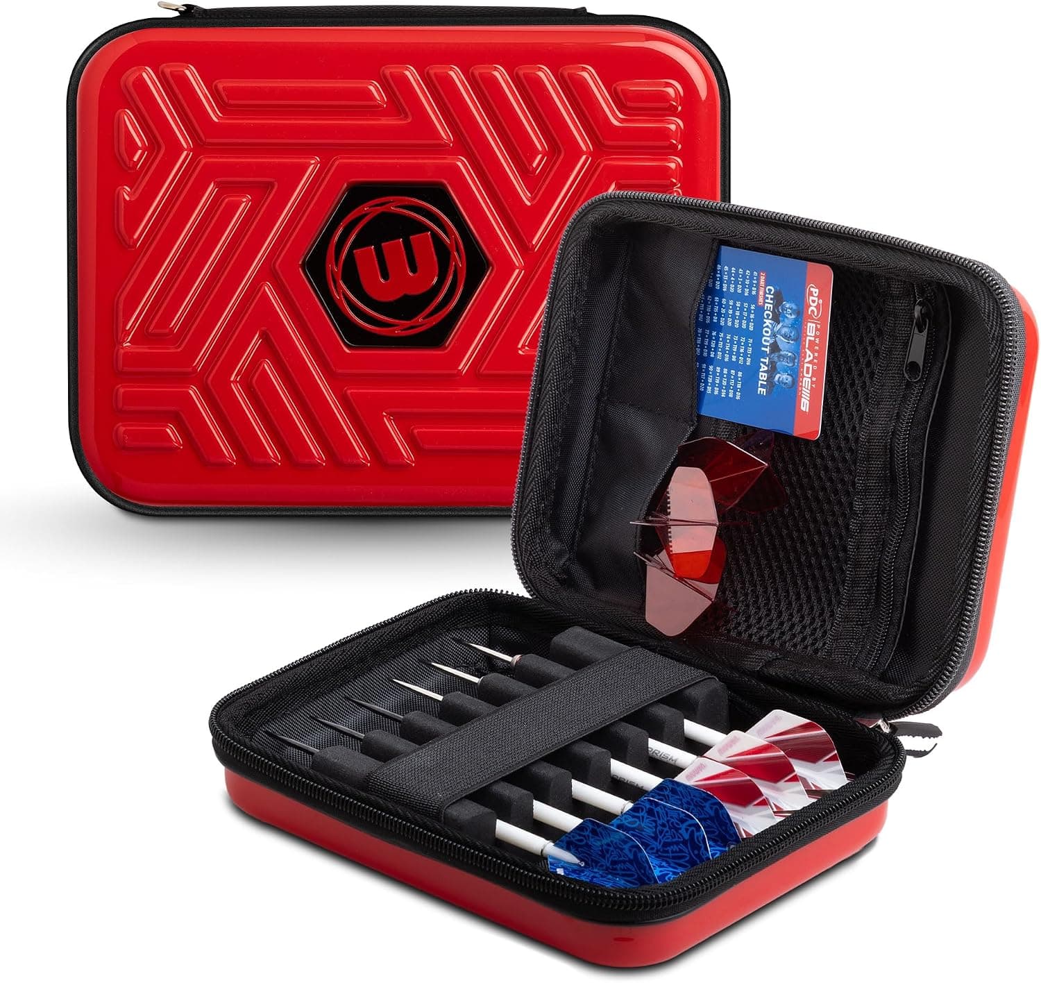کیف دارت WINMAU Armor مناسب دارتهای مونتاژشده و لوازم جانبی، مقاوم در برابر ضربه، قرمز، متوسط، مدل G2 کیف دارت WINMAU Armor مناسب دارتهای مونتاژشده و لوازم جانبی، مقاوم در برابر ضربه، قرمز، متوسط، مدل G2