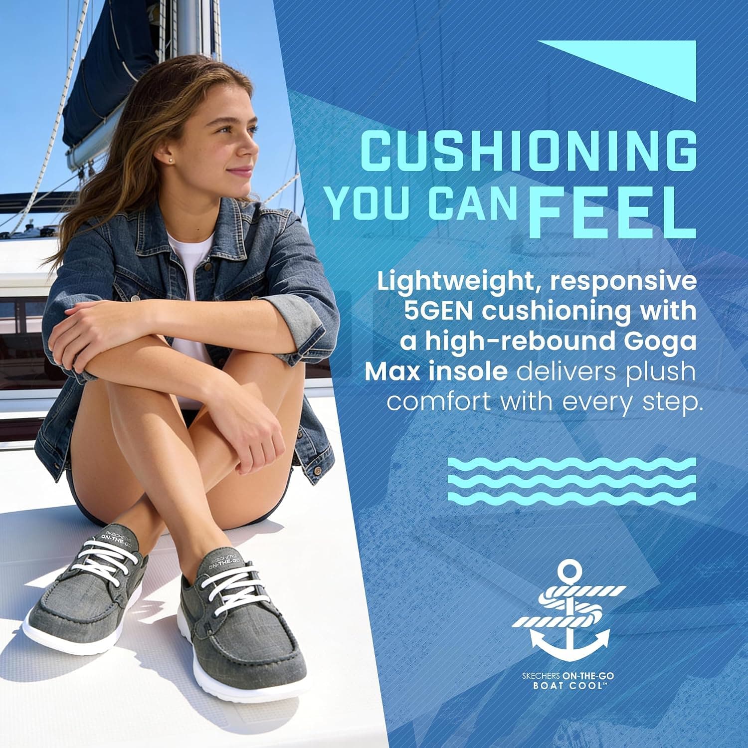 کفش قایقی زنانه Skechers مدل Go Walk Lite-15433 عریض کفش قایقی زنانه Skechers مدل Go Walk Lite-15433 عریض