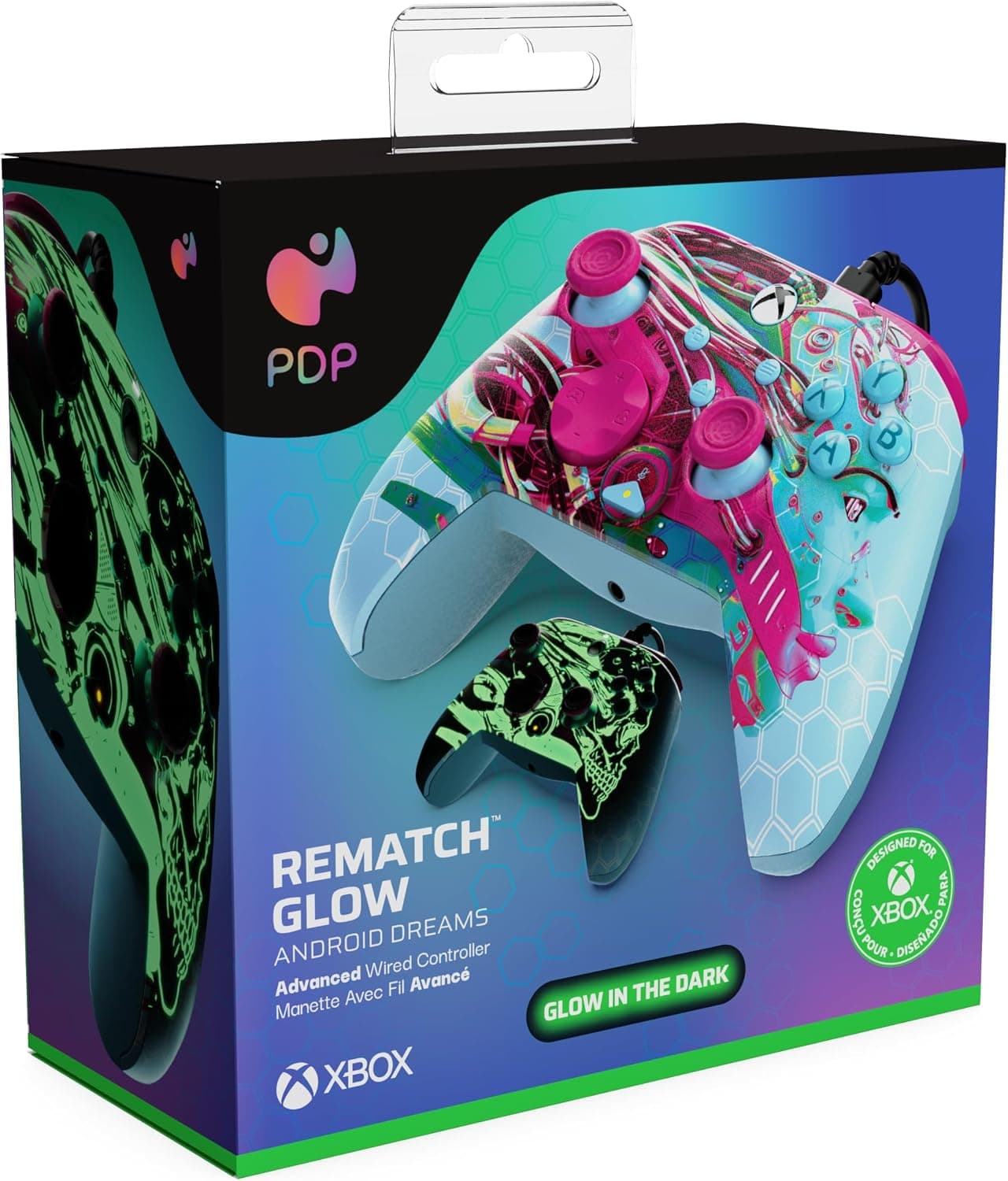 کنترلر بازی سیمی PDP مدل REMATCH GLOW Android Dreams برای Xbox و PC کنترلر بازی سیمی PDP مدل REMATCH GLOW Android Dreams برای Xbox و PC