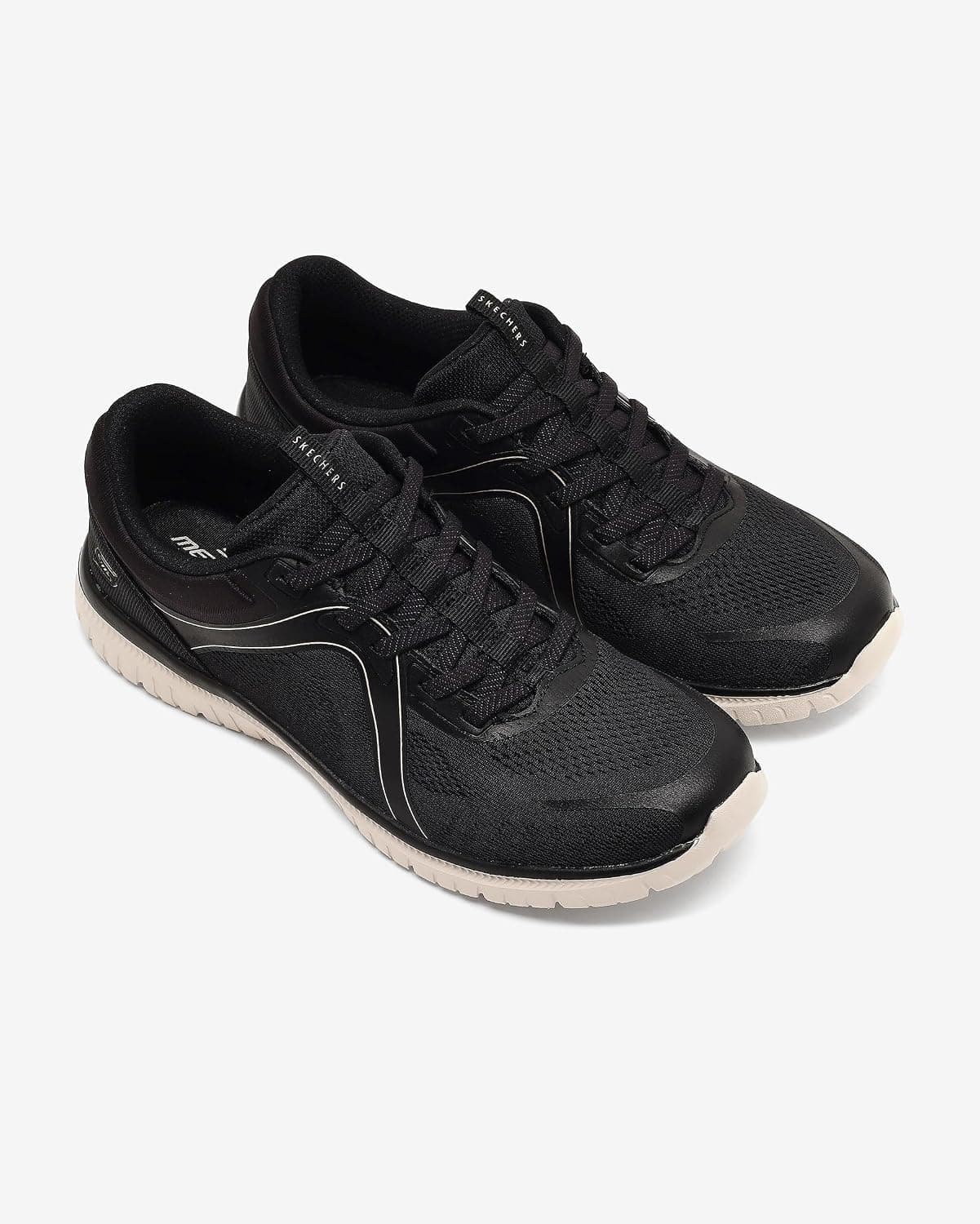 کفش کتانی زنانه Skechers Virtue مدل 104436 Bkw کفش کتانی زنانه Skechers Virtue مدل 104436 Bkw