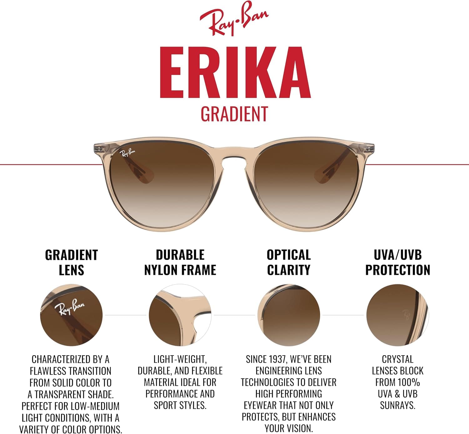 عینک آفتابی زنانه Ray-Ban مدل 0RB4171 عینک آفتابی زنانه Ray-Ban مدل 0RB4171