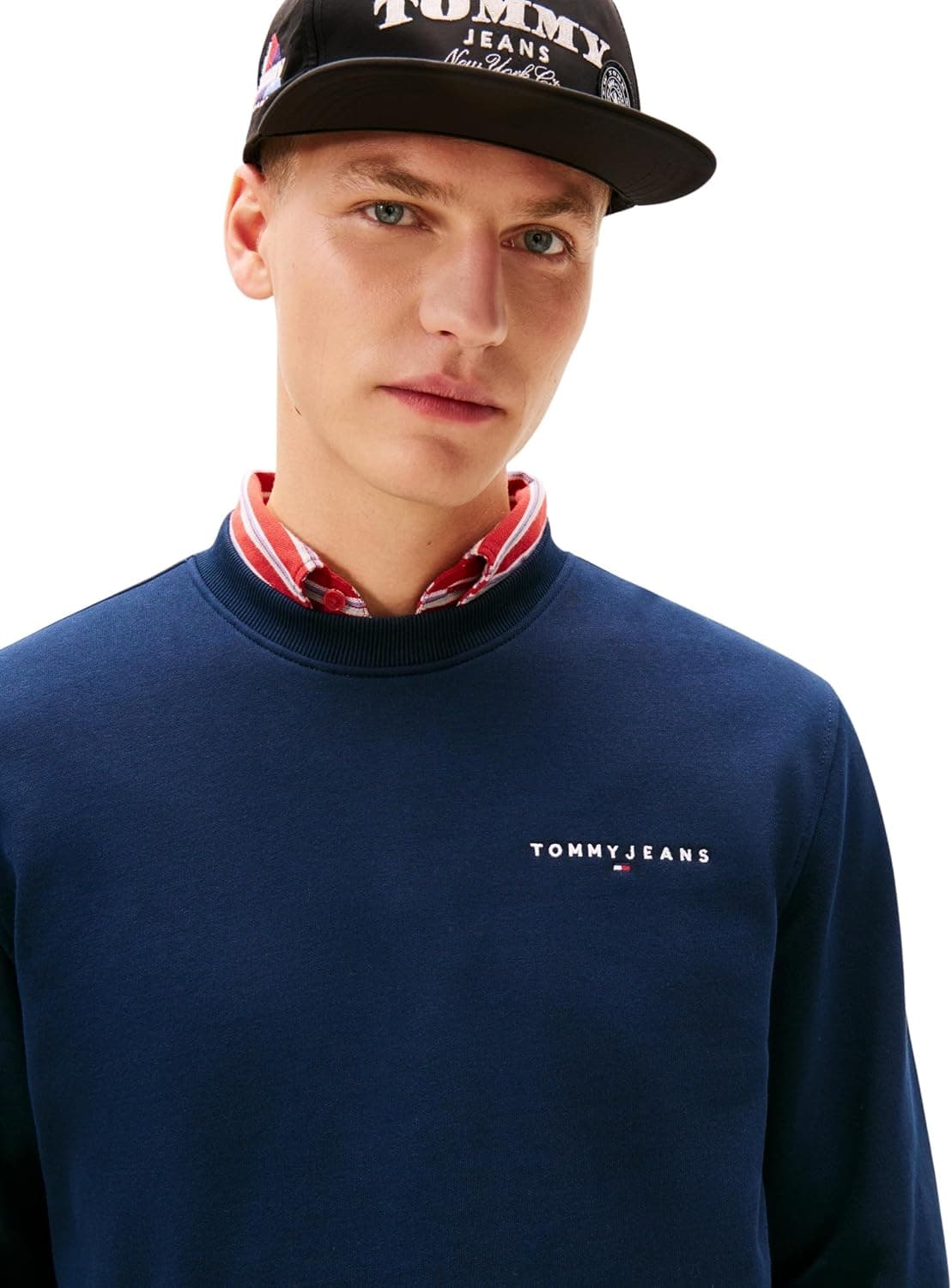 سوئیشرت مردانه Tommy Jeans سرمهای مدل TJM REG LINEAR CREW 5003401986 سوئیشرت مردانه Tommy Jeans سرمهای مدل TJM REG LINEAR CREW 5003401986