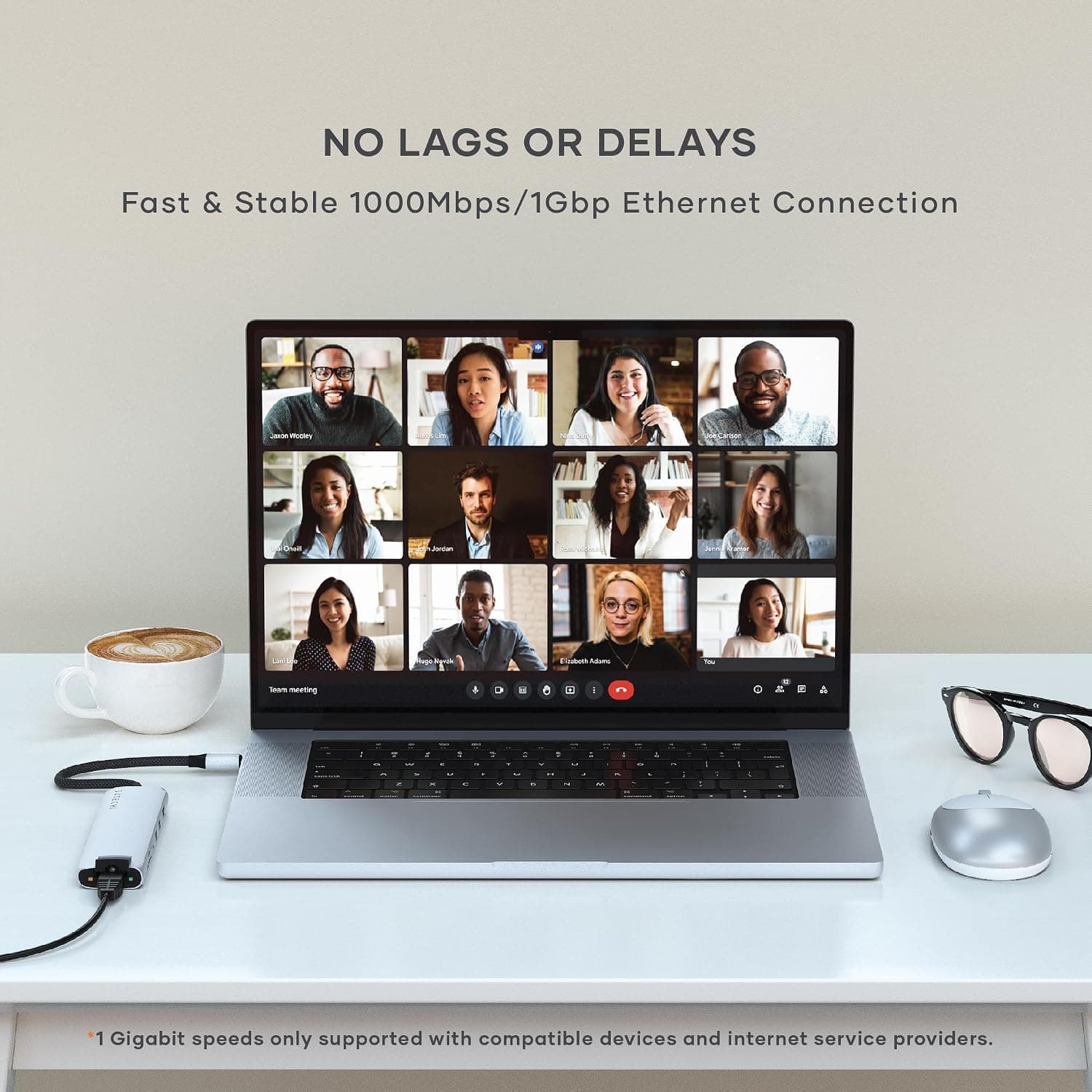 هاب USB-C هفتپورت Satechi با اترنت، HDMI مدل 4K@60Hz، نقرهای هاب USB-C هفتپورت Satechi با اترنت، HDMI مدل 4K@60Hz، نقرهای