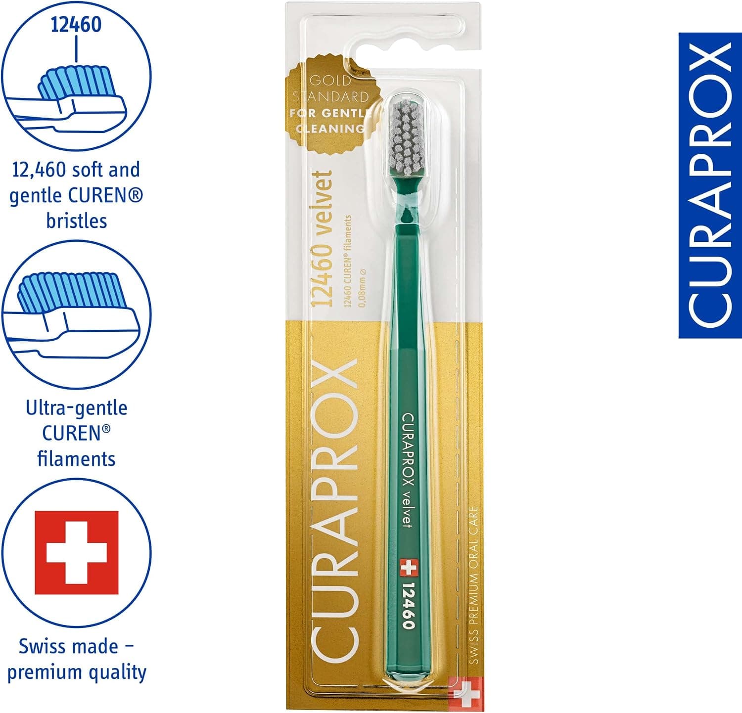 مسواک نرم مخملی برای لثههای حساس Curaprox مدل CS 12460 مسواک نرم مخملی برای لثههای حساس Curaprox مدل CS 12460