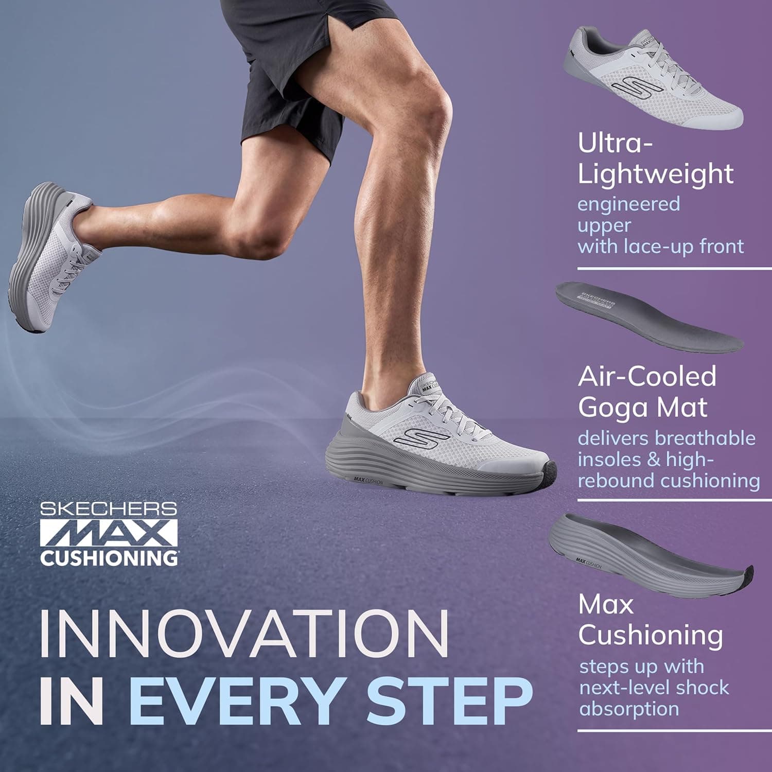 کفش اسپرت مردانه Skechers Max Cushioning Endeavour کفش اسپرت مردانه Skechers Max Cushioning Endeavour