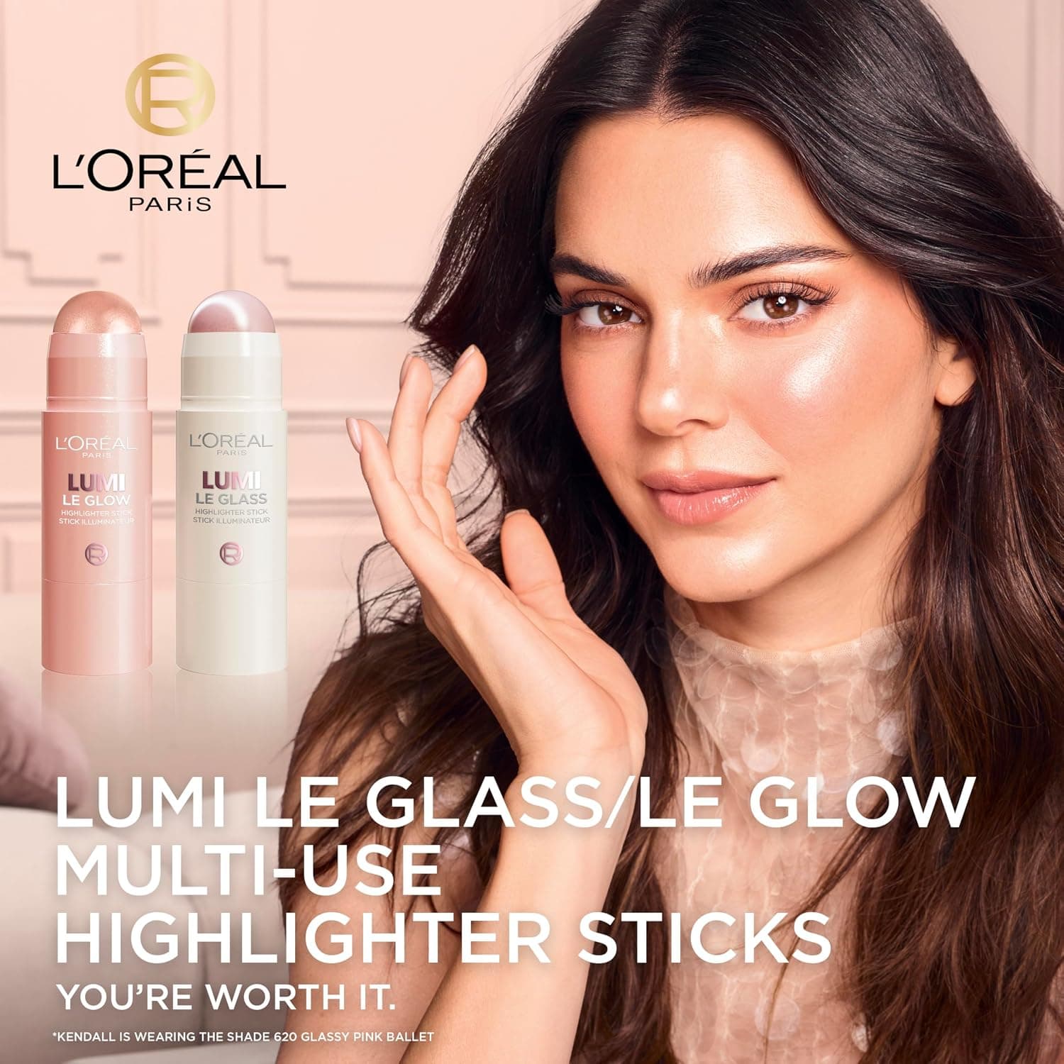 هایلایتر استیک صورت و بدن L'Oreal Paris شفاف و درخشان مدل True Match Lumi Le Glass 610 Glassy Pearl Eclat 5 g هایلایتر استیک صورت و بدن L'Oreal Paris شفاف و درخشان مدل True Match Lumi Le Glass 610 Glassy Pearl Eclat 5 g