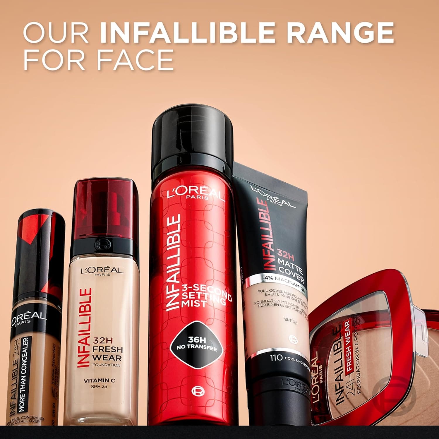 کرمپودر L'Oreal Paris Infallible Freshwear با ماندگاری 32 ساعته شماره 015 Porcelaine کرمپودر L'Oreal Paris Infallible Freshwear با ماندگاری 32 ساعته شماره 015 Porcelaine