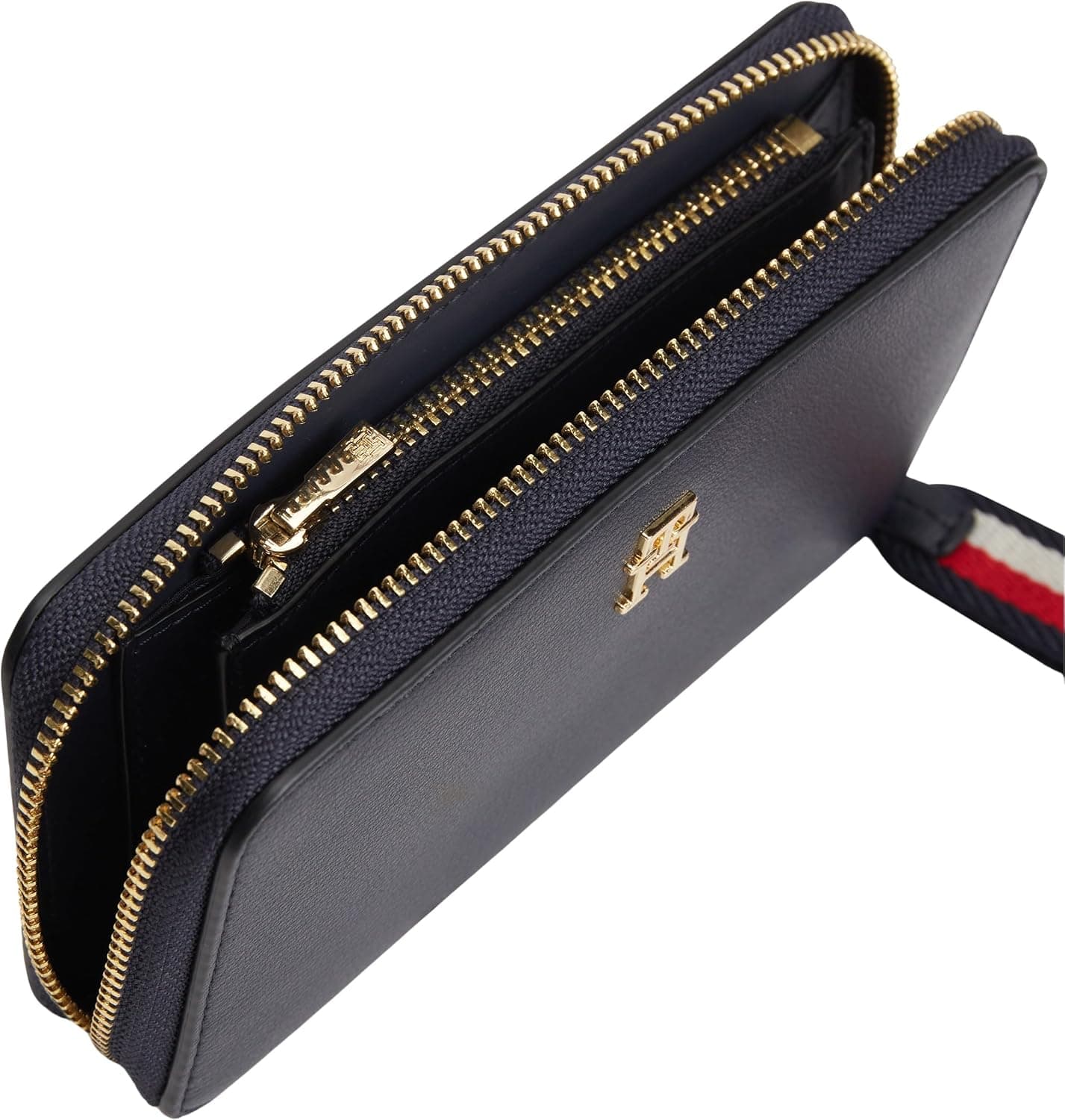 کیف پول زنانه Tommy Hilfiger کامپکت زیپدار TH Logotape کوچک آبی مدل BM/AW0AW18699DW6 کیف پول زنانه Tommy Hilfiger کامپکت زیپدار TH Logotape کوچک آبی مدل BM/AW0AW18699DW6