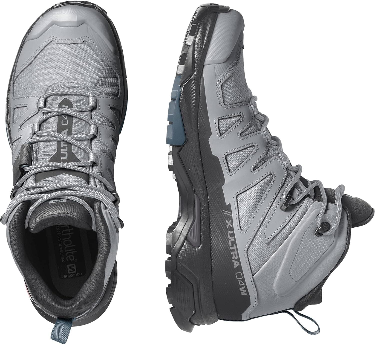 کفش اوتدور زنانه Salomon Gore-tex خاکستری مدل X Ultra 4 Mid L41624900 کفش اوتدور زنانه Salomon Gore-tex خاکستری مدل X Ultra 4 Mid L41624900
