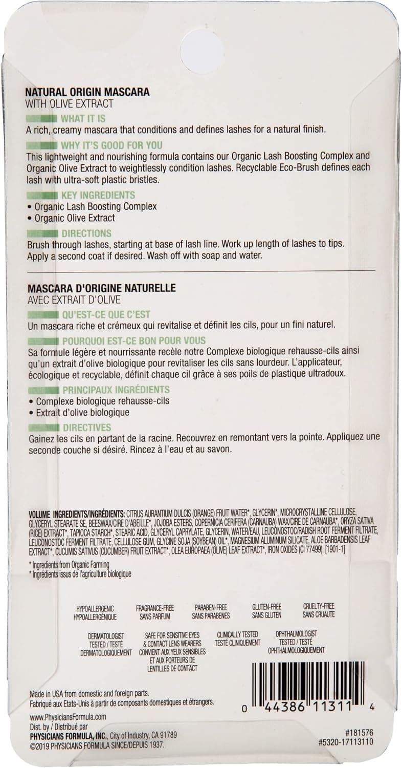 ریمل ارگانیک مشکی Physicians Formula مدل Organic Wear ریمل ارگانیک مشکی Physicians Formula مدل Organic Wear