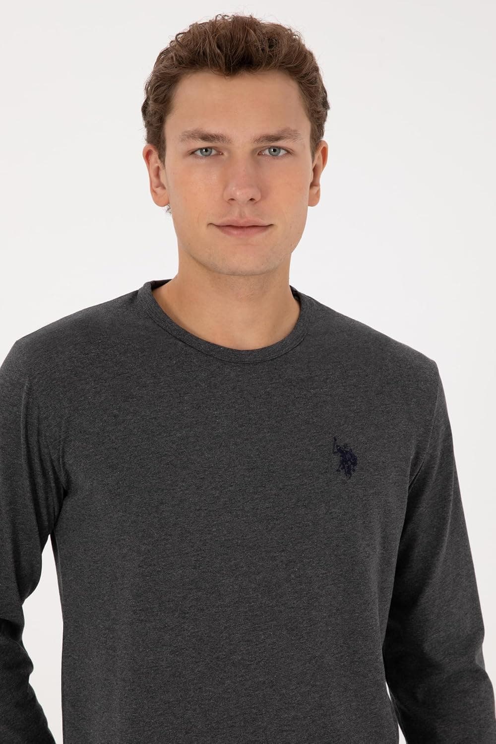 ست پیجامه مردانه U.S. POLO ASSN. رنگ خاکستری زغالی ملانژ مدل 50318602-VR081 ست پیجامه مردانه U.S. POLO ASSN. رنگ خاکستری زغالی ملانژ مدل 50318602-VR081