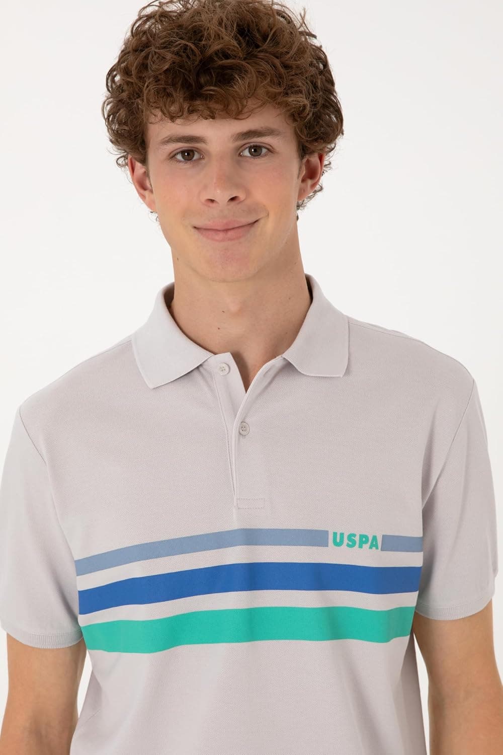تیشرت مردانه U.S. POLO ASSN. خاکستری روشن مدل 50306811-VR001 تیشرت مردانه U.S. POLO ASSN. خاکستری روشن مدل 50306811-VR001