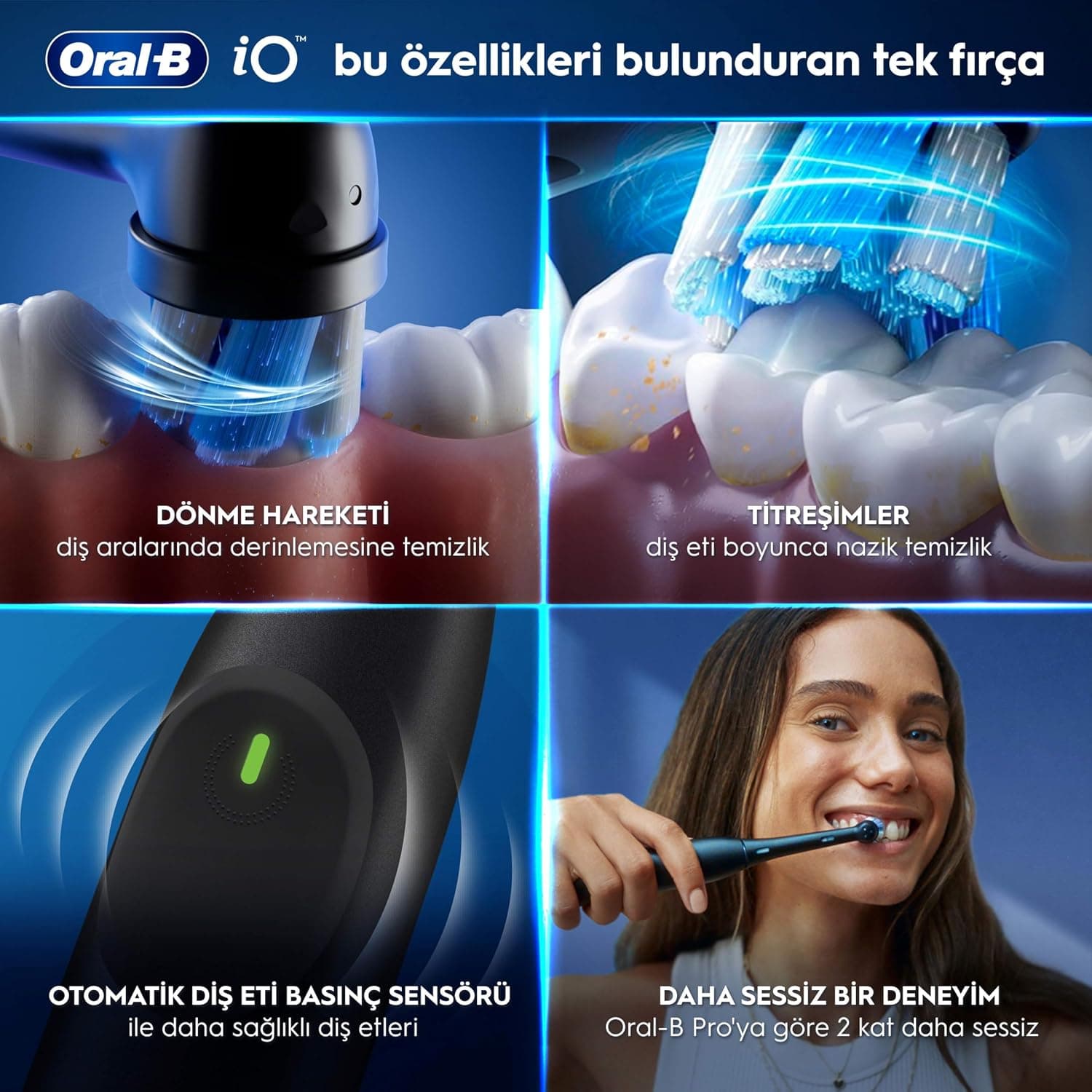 مسواک برقی Oral-B 2تایی مشکی و سبز جنگلی با 2 سری و کیف سفر مسواک برقی Oral-B 2تایی مشکی و سبز جنگلی با 2 سری و کیف سفر