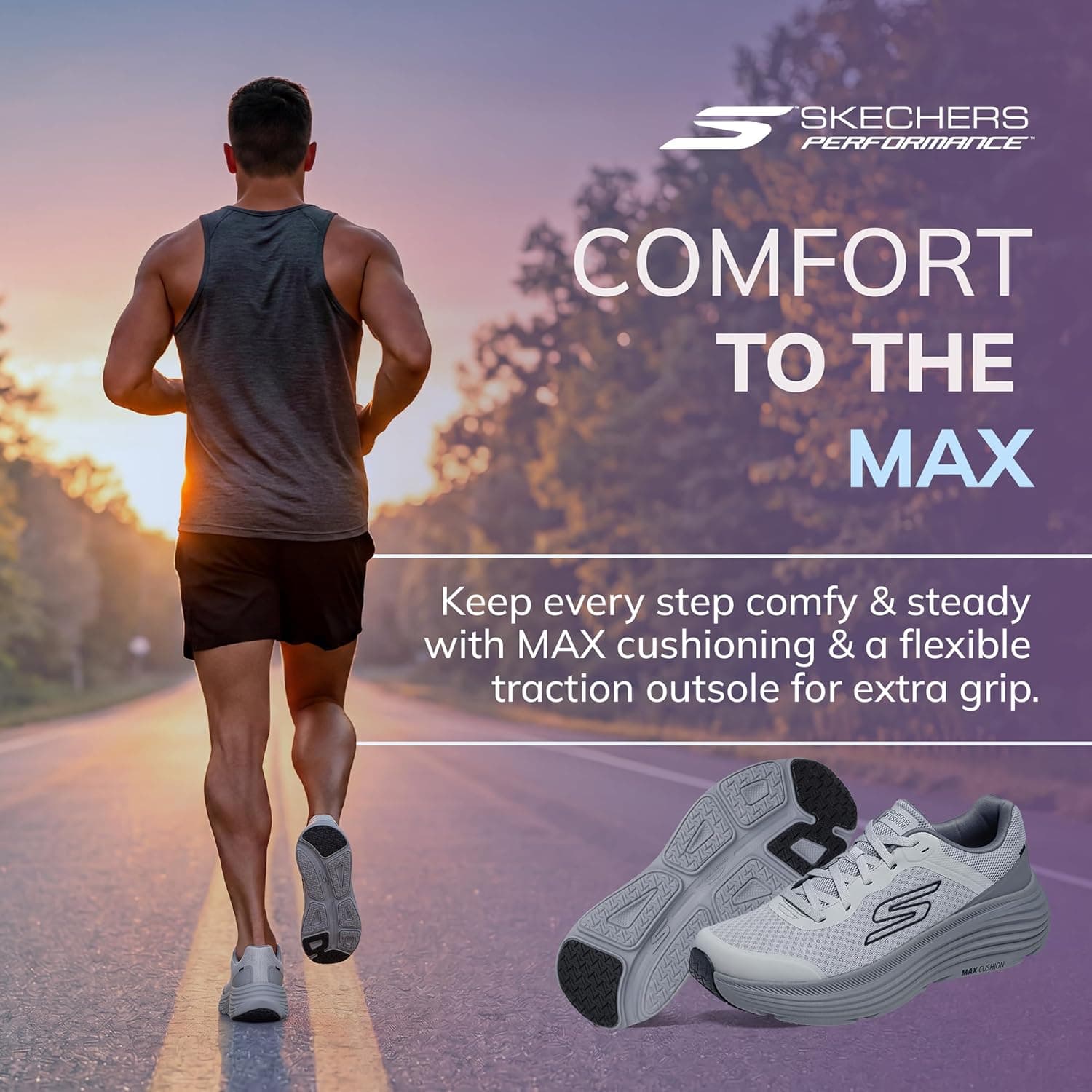 کفش اسپرت مردانه Skechers Max Cushioning Endeavour کفش اسپرت مردانه Skechers Max Cushioning Endeavour