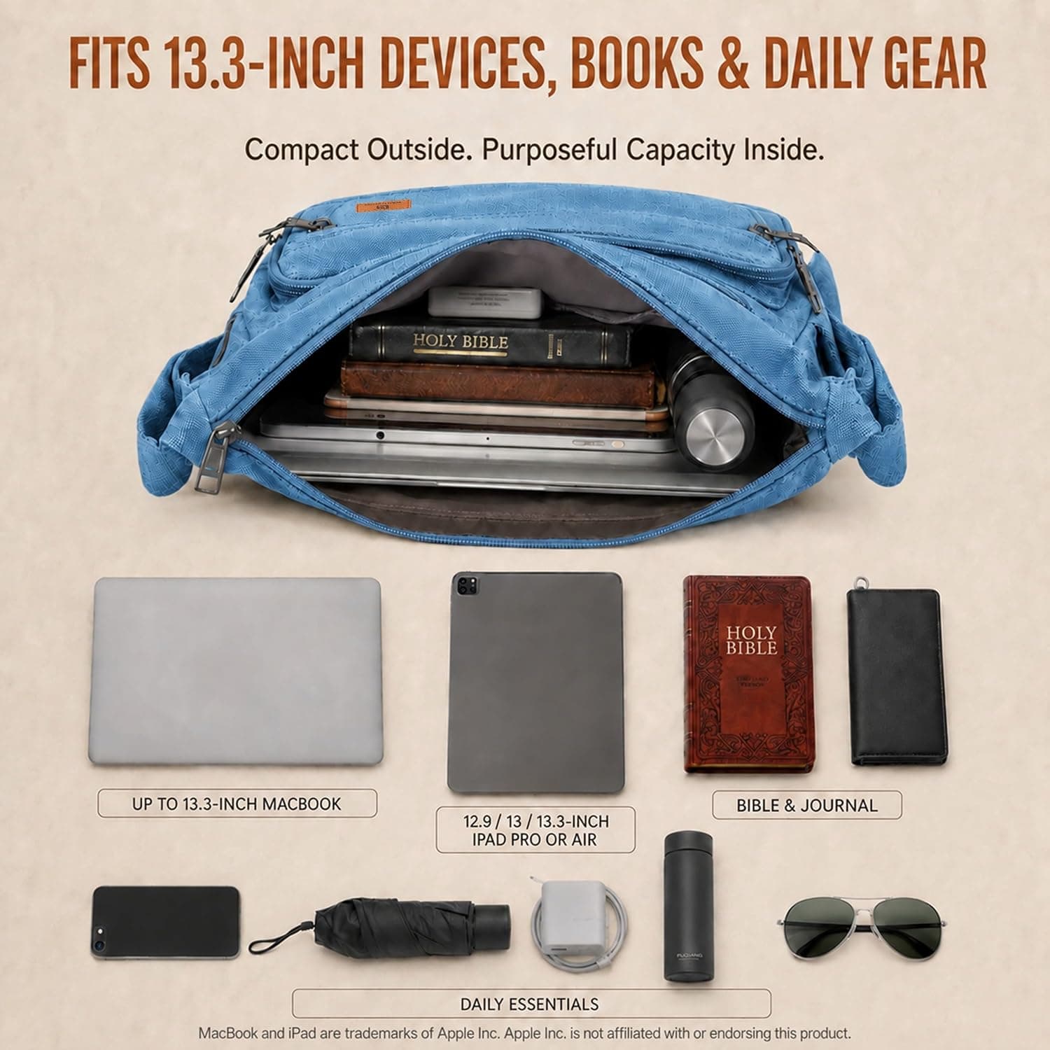 کیف رودوشی لپتاپ 13 inch W&G traveler با جای بطری آب، کیف پول داخلی و RFID کیف رودوشی لپتاپ 13 inch W&G traveler با جای بطری آب، کیف پول داخلی و RFID