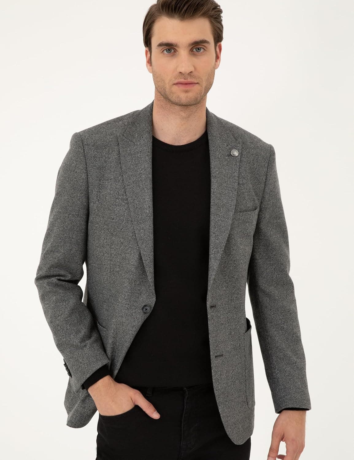 کت مردانه Pierre Cardin خاکستری دودی مدل 50293351-VR058 کت مردانه Pierre Cardin خاکستری دودی مدل 50293351-VR058