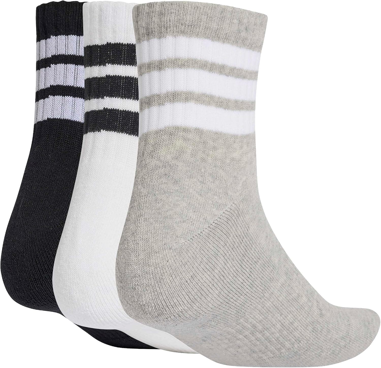 جوراب ورزشی یونیسکس بزرگسال adidas ساق میانی کوسندار 3 Stripes بسته 3 جفتی جوراب ورزشی یونیسکس بزرگسال adidas ساق میانی کوسندار 3 Stripes بسته 3 جفتی