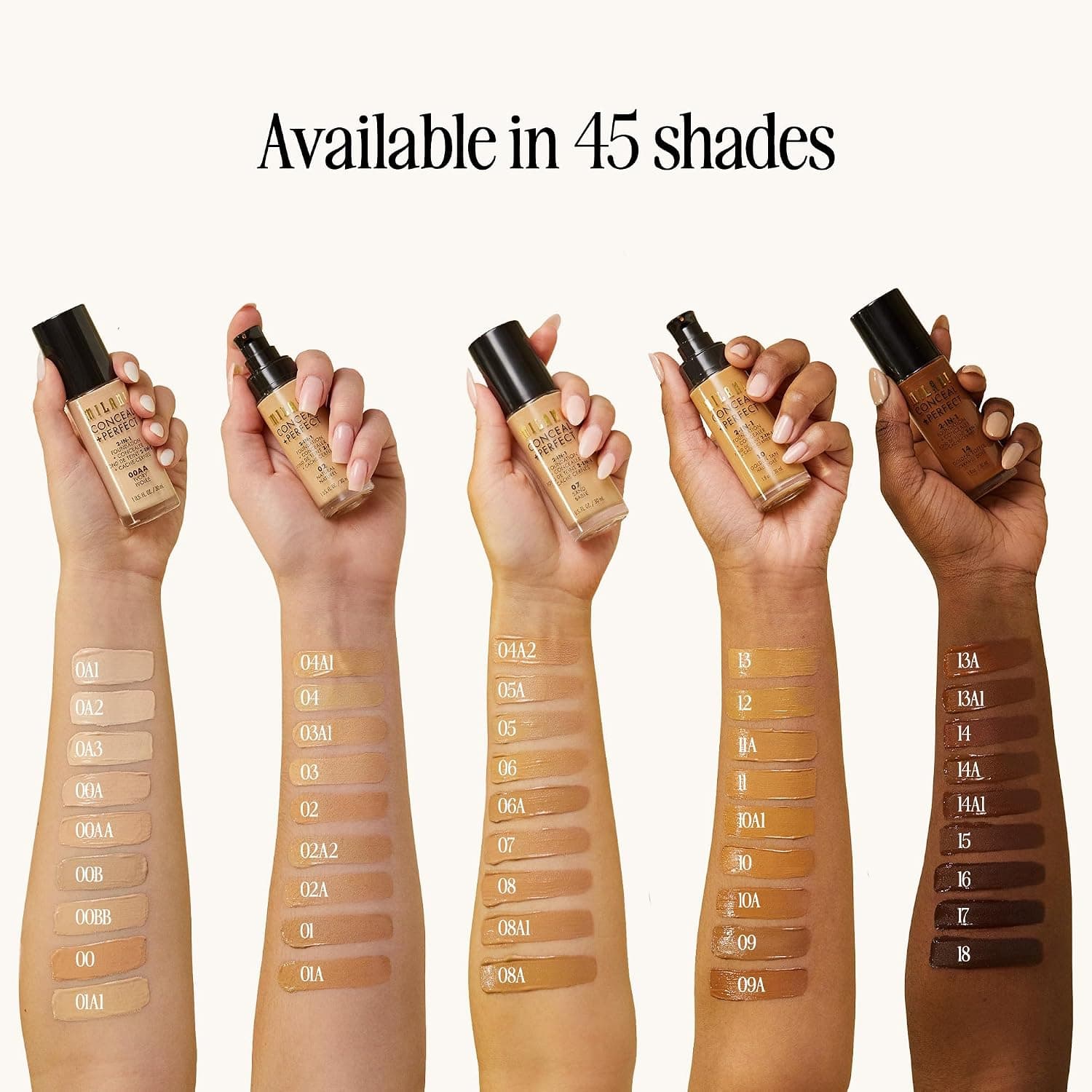 کرمپودر ۲ در ۱ Conceal + Perfect Milani رنگ 02 Natural کرمپودر ۲ در ۱ Conceal + Perfect Milani رنگ 02 Natural