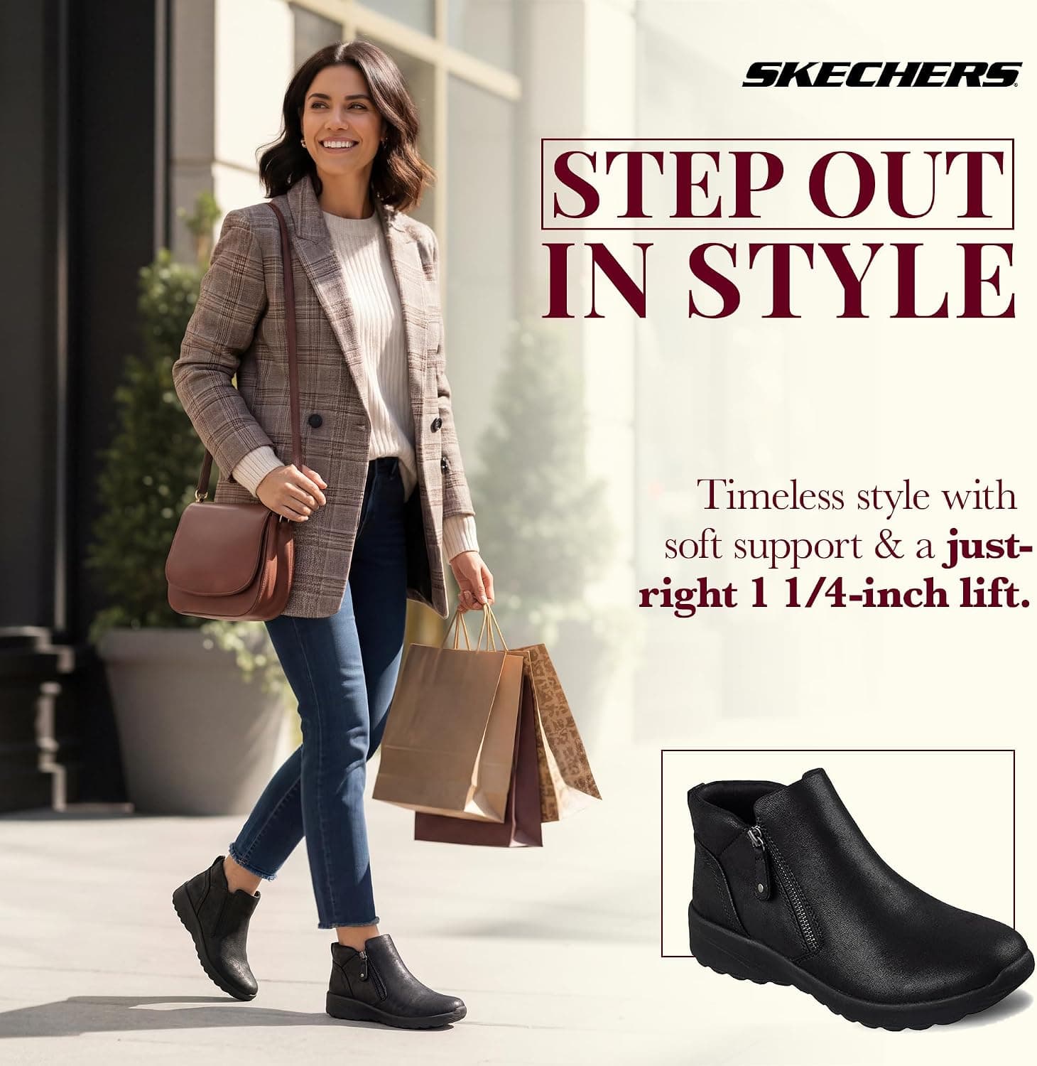 بوت مچی زنانه Skechers مدل Lovely Vibe-Fall in Bloom بوت مچی زنانه Skechers مدل Lovely Vibe-Fall in Bloom