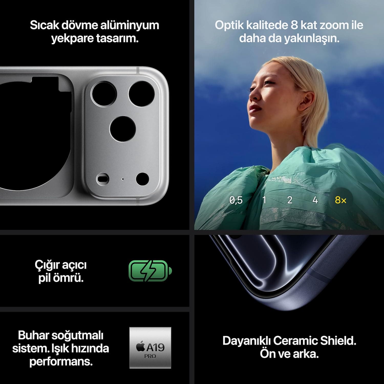 گوشی موبایل Apple iPhone 17 Pro، 256 GB، نقرهای با صفحهنمایش 6.3 اینچی ProMotion تا 120 Hz و تراشه A19 Pro گوشی موبایل Apple iPhone 17 Pro، 256 GB، نقرهای با صفحهنمایش 6.3 اینچی ProMotion تا 120 Hz و تراشه A19 Pro