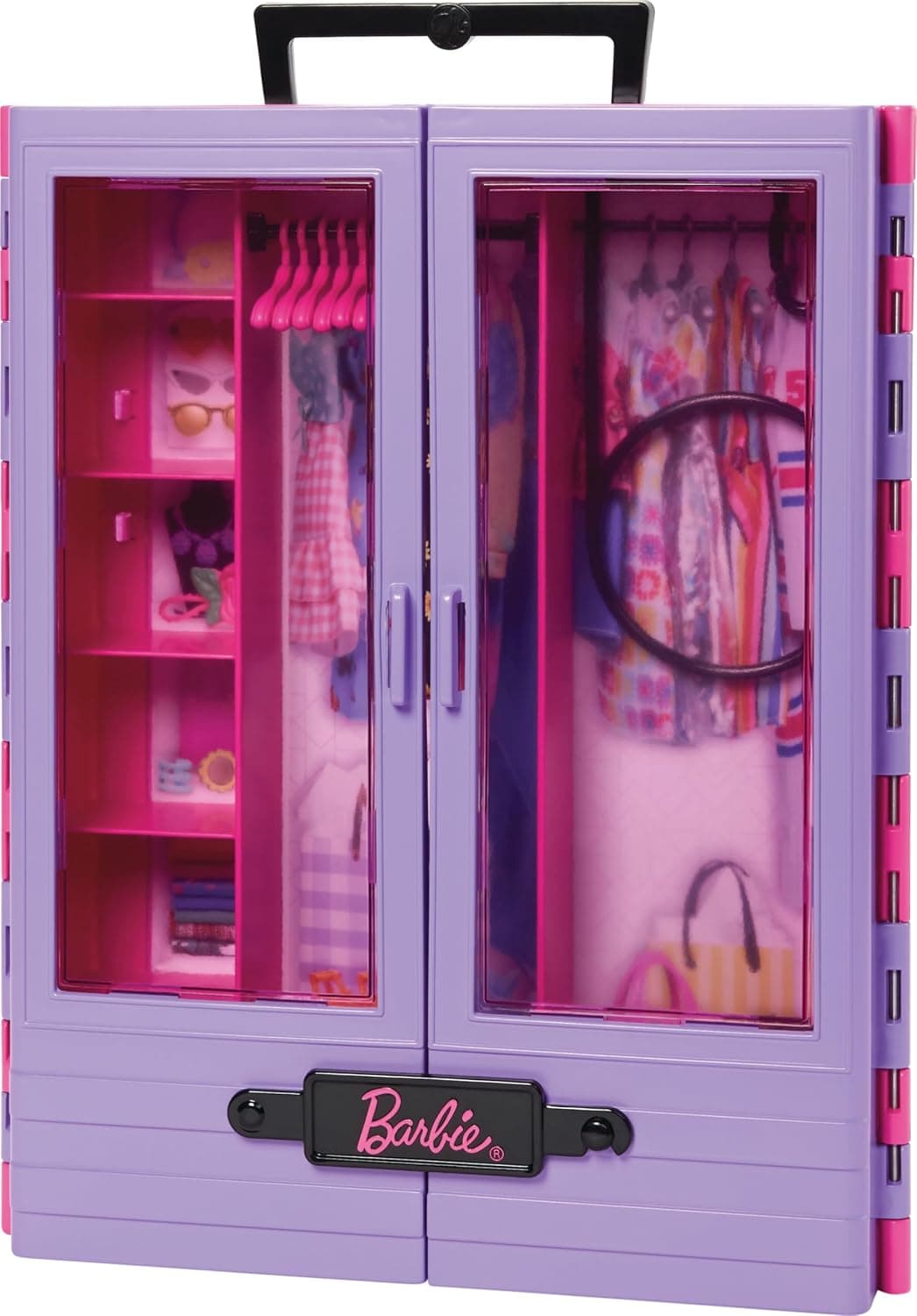 اکسسوری کمد لباس Barbie Fashionistas Ultimate، 6 چوبلباسی، مناسب بالای 3 سال اکسسوری کمد لباس Barbie Fashionistas Ultimate، 6 چوبلباسی، مناسب بالای 3 سال