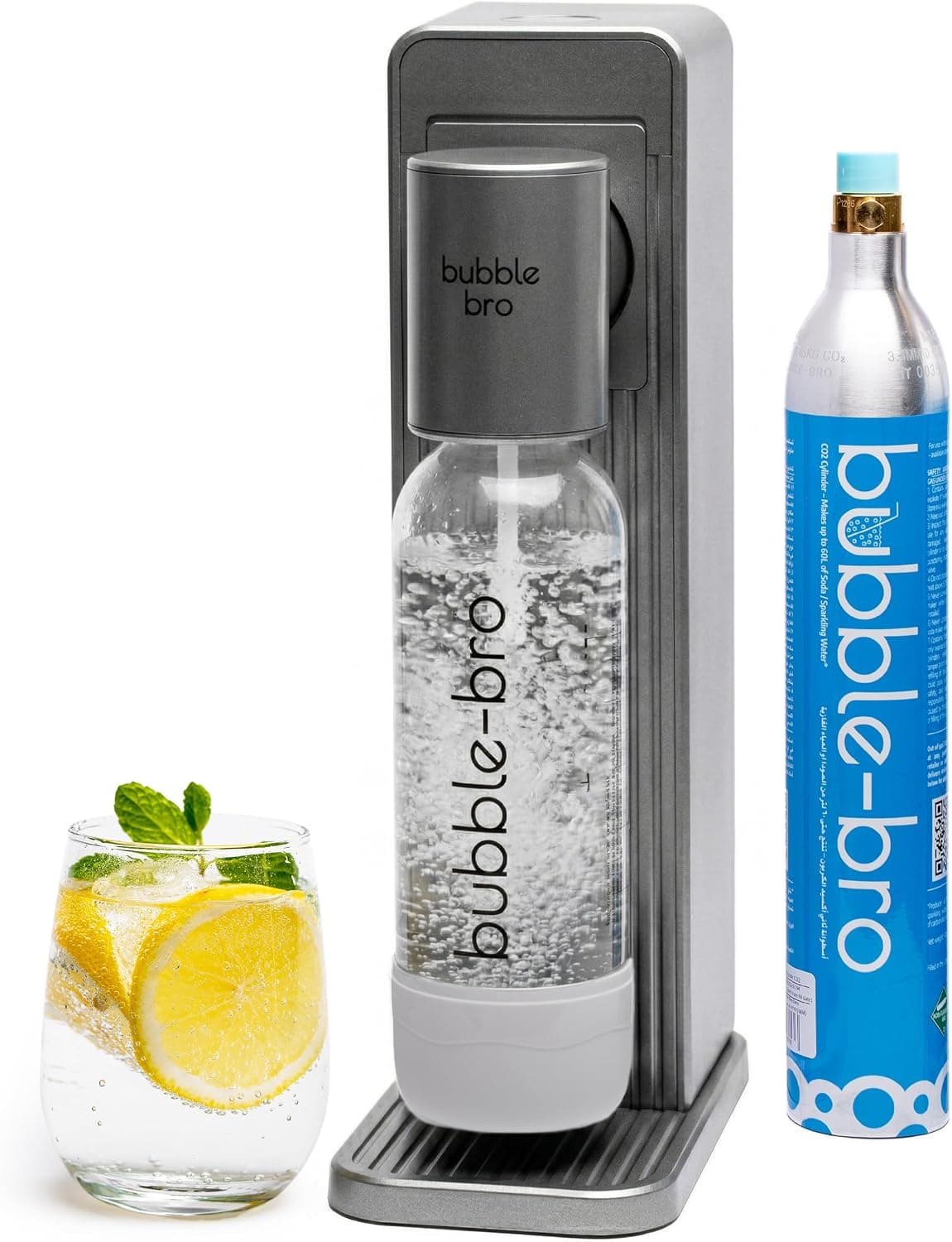 دستگاه آب گازدارسازی bubble-bro مدل Origin کیت شروع خاکستری متالیک دستگاه آب گازدارسازی bubble-bro مدل Origin کیت شروع خاکستری متالیک